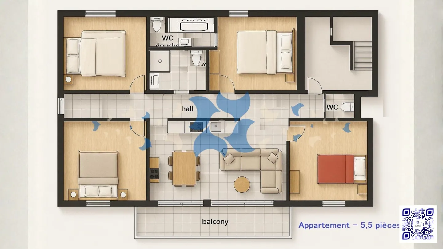 Opportunité à Martigny - Grand appartement 5.5 pièces avec balcon et garage box - Foto 1 di 3