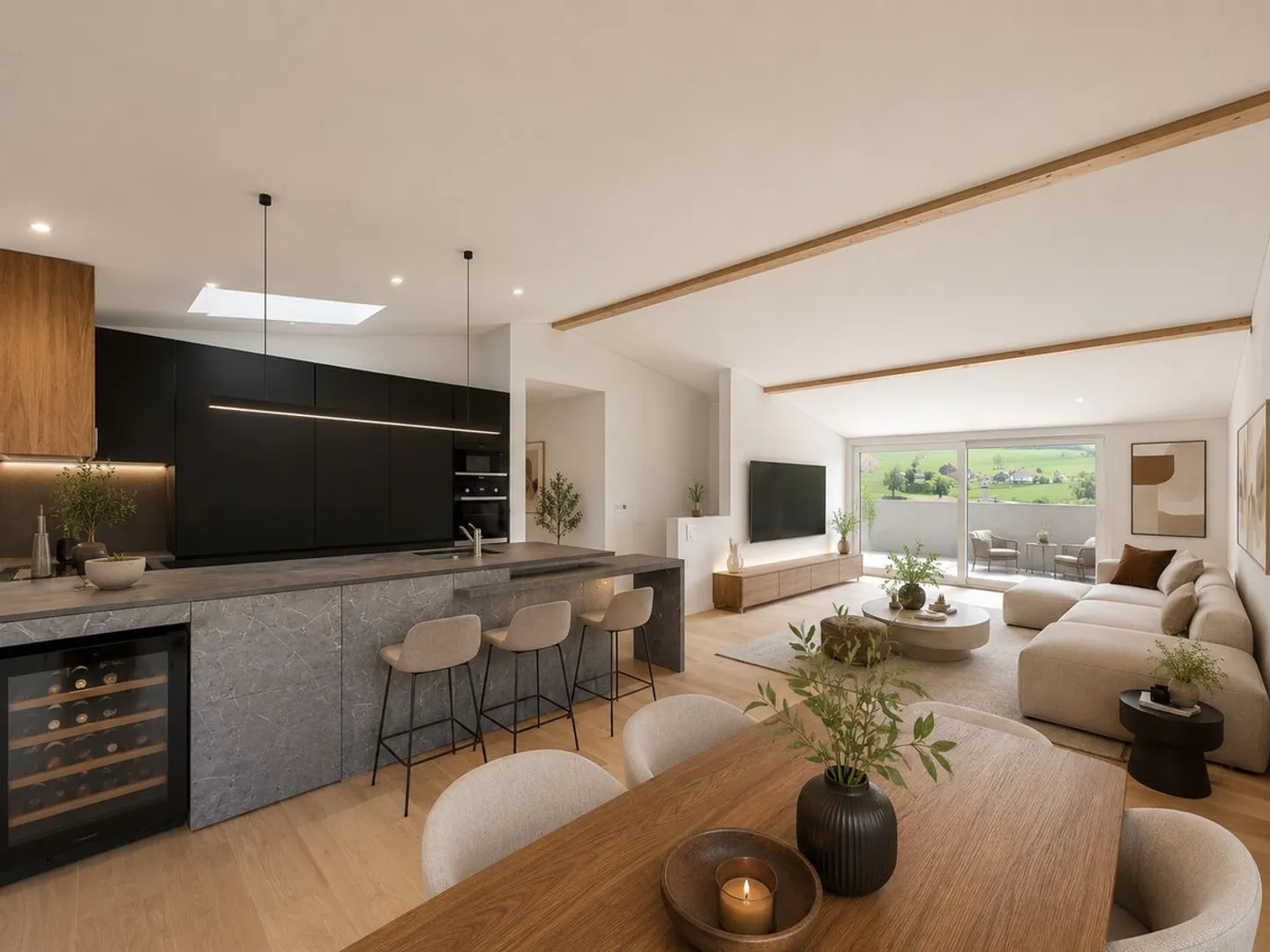 New 4.5-room apartment with terraces and views of the Pre-Alps - Photo 1 of 2