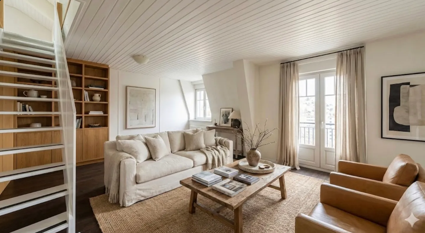 Charmantes Duplex in einem klassischen Gebäude - Foto 2 von 13