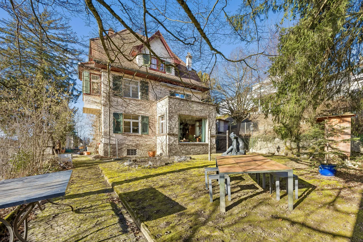 A Jewel on Sonnenberg in Reinach: Stylish Art Nouveau Villa with Unique Property - Photo 1 of 13