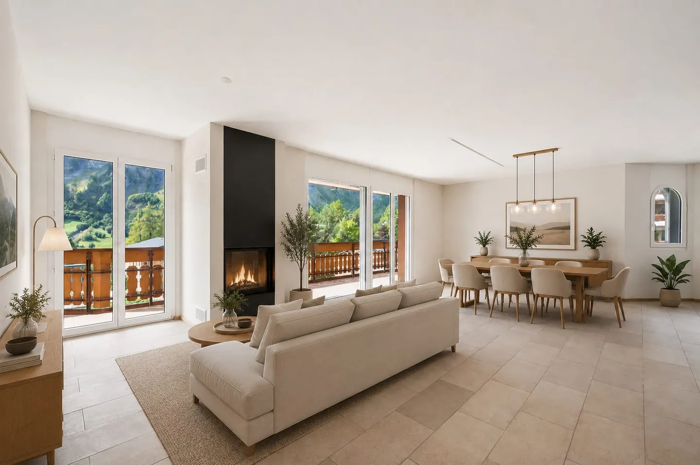 Il tuo rifugio nelle Alpi: residenza di 4,5 stanze a Leukerbad - Foto 3 di 13