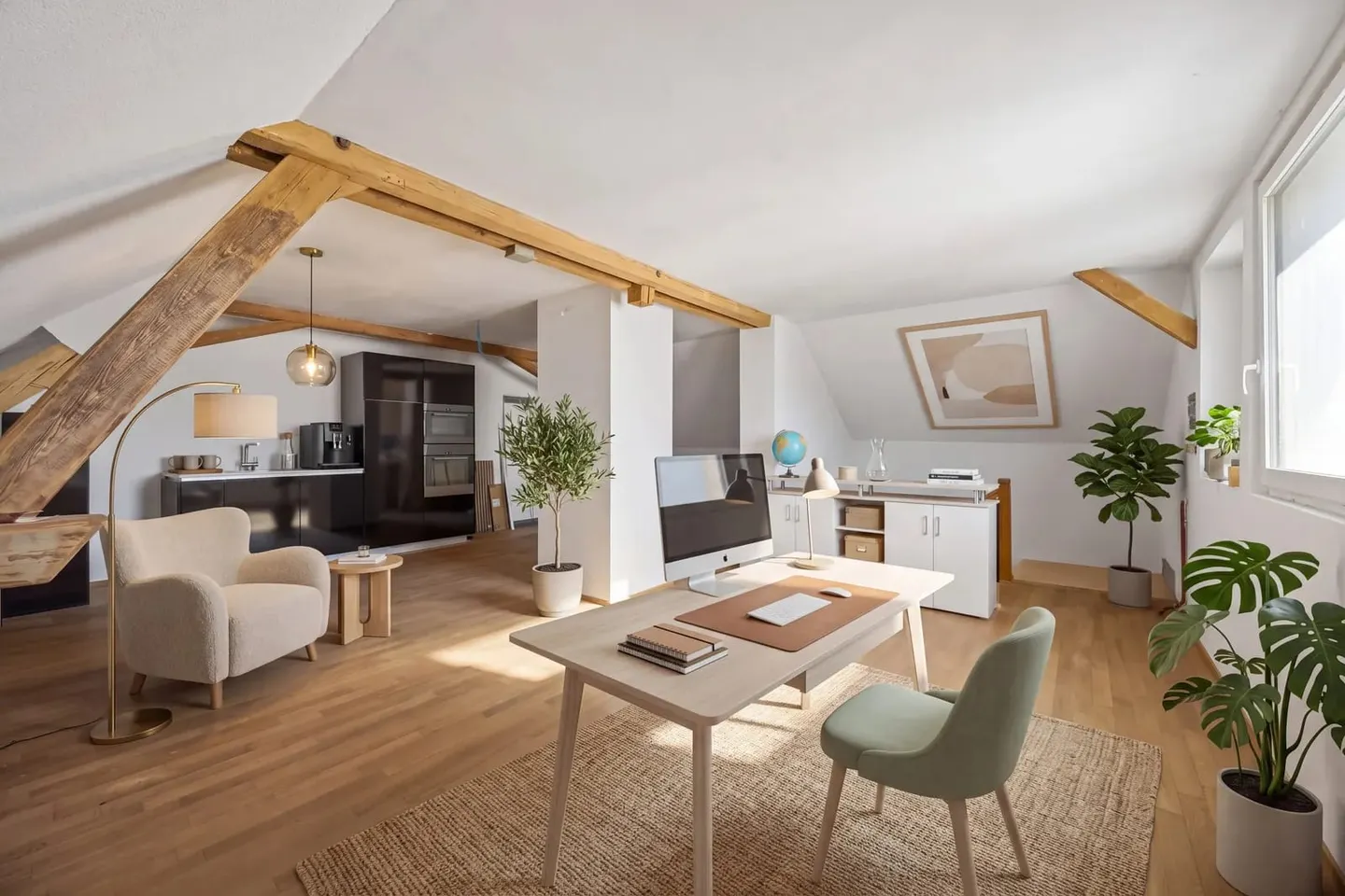 Maison individuelle de 5,5 pièces avec jardin et garage à Ammerswil à vendre - Photo 3 sur 12