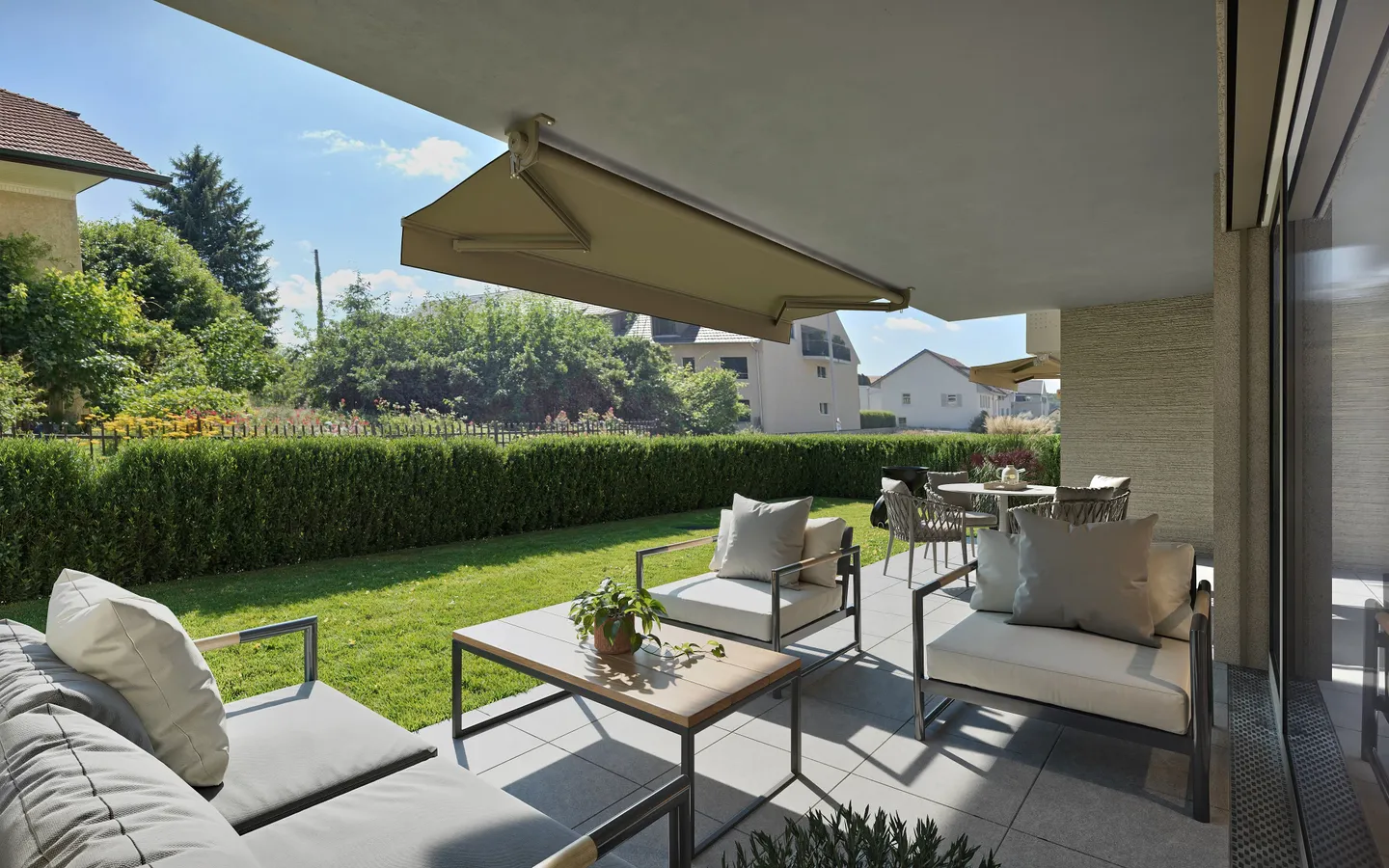 Modern 3.5-room garden apartment in Stüsslingen - Photo 1 of 10