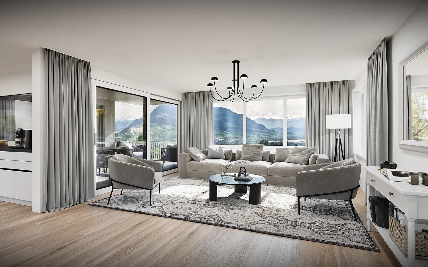 Luxus-Duplex mit Rigi-Blick - Foto 3 von 13