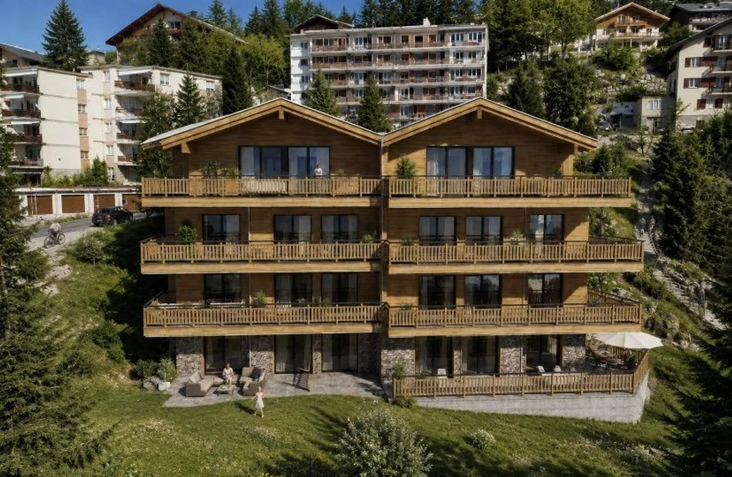 Appartement 2e étage à Crans-Montana avec place de parc couverte incluse dans le prix - Photo 1 of 7