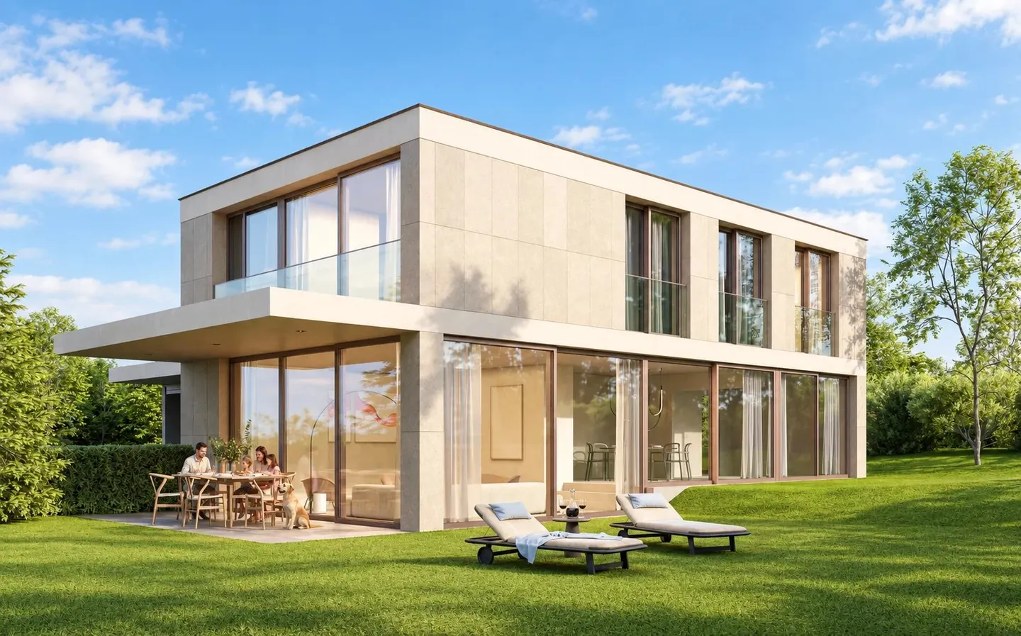 Villa contemporaine à Collonge-Bellerive - Photo 2 sur 11