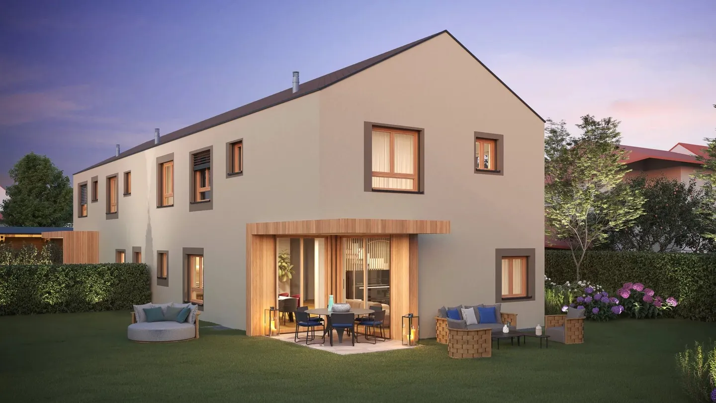 Villa semi-détachée HPE en projet à Thônex - Photo 1 sur 6