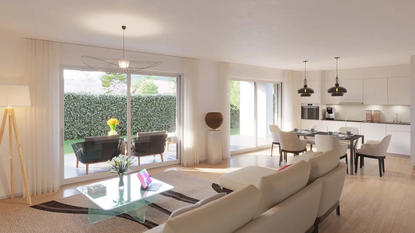 ZU VERKAUFEN 4-Zimmer-Wohnung im 1. Stock in Veyrier Loggia von 24 m² - Frankreich - Foto 1 von 5