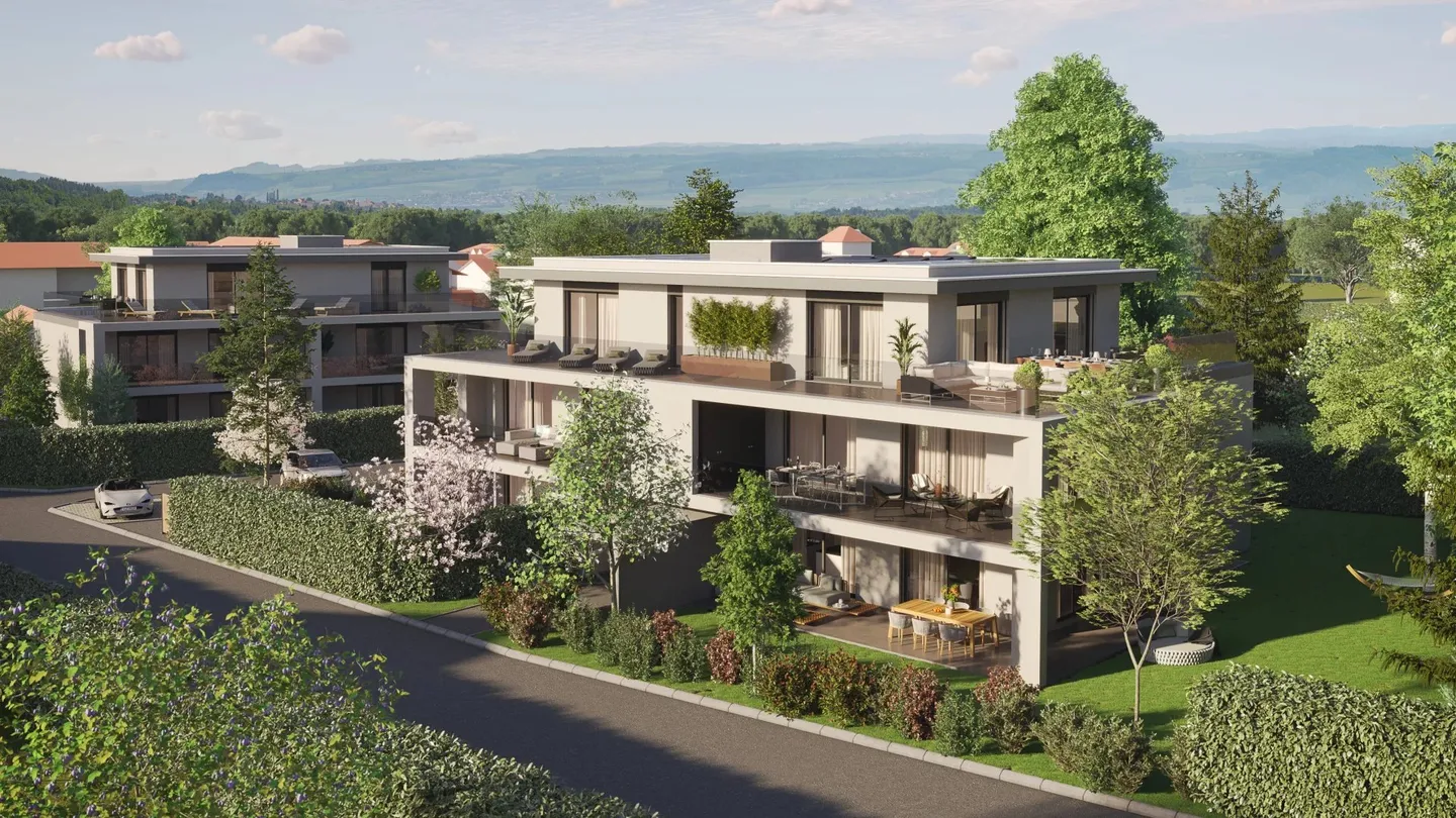 IN VENDITA appartamento di 5 stanze al primo piano a Veyrier 240 m² giardino privato - Foto 2 di 5