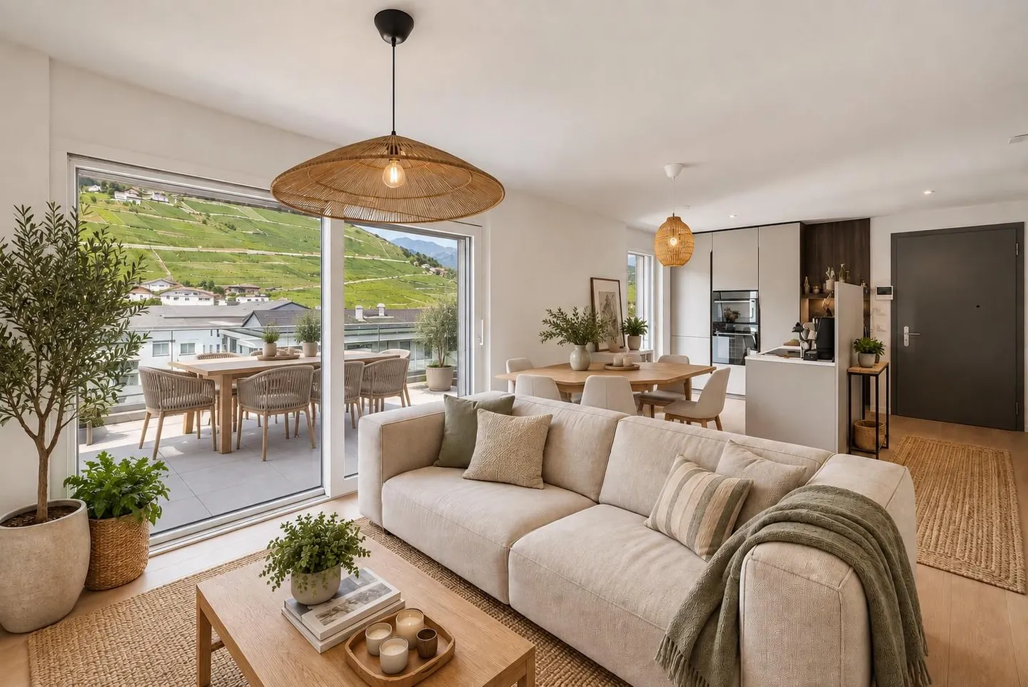 Geräumige 2,5-Zimmer-Penthouse-Wohnung in Champlan - Foto 1 von 8
