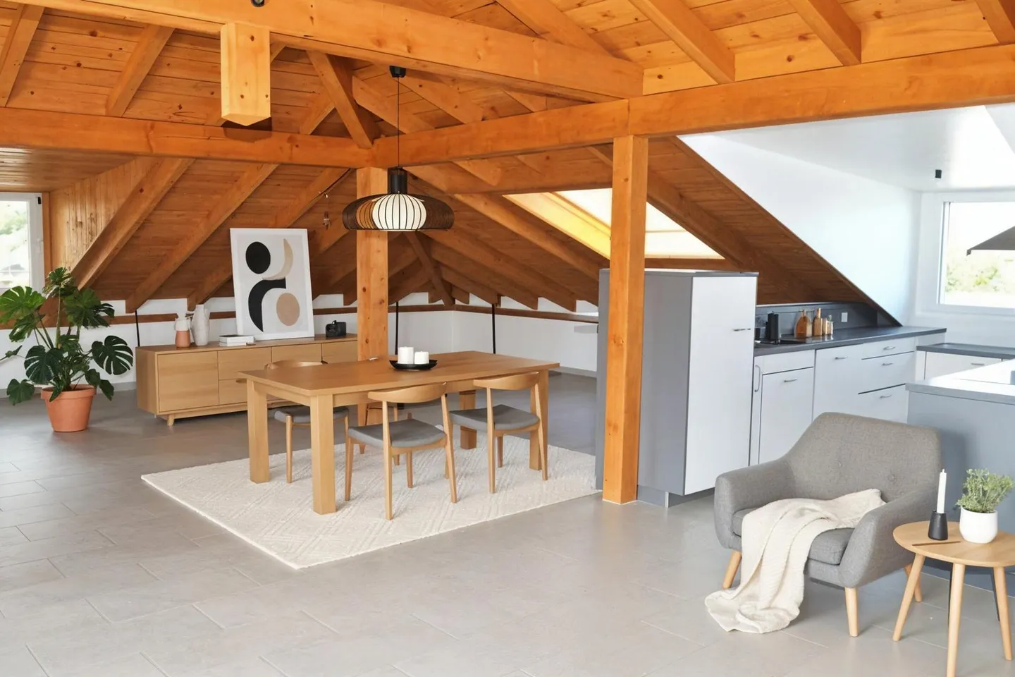 Beautiful penthouse with 5.5 rooms in Monthey - Photo 1 of 7