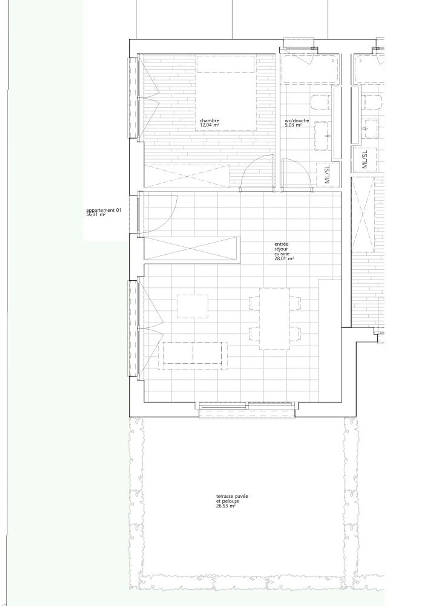 Nice 2.5 room apartment on the ground floor in the heart of Saxon - Photo 3 of 4