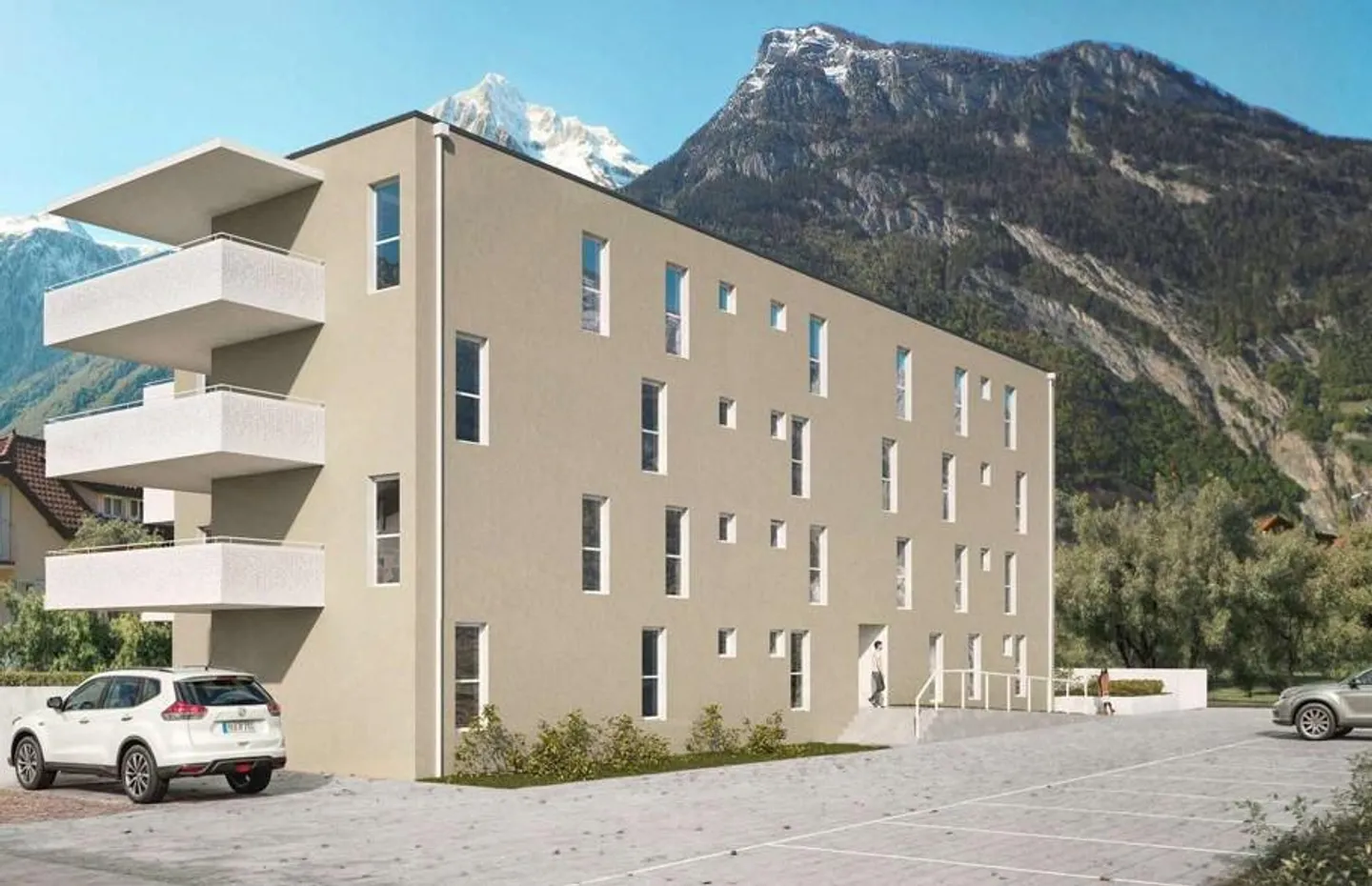 Rez-de-chaussée 3,5 pces avec grande terrasse - Foto 1 von 3