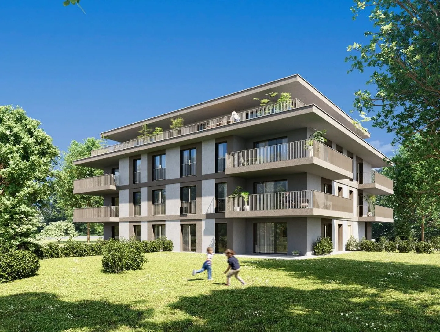 Wunderschöne Penthouse-Terrasse 4,5 Zimmer in Aproz (Sion) NEU - Foto 2 von 5