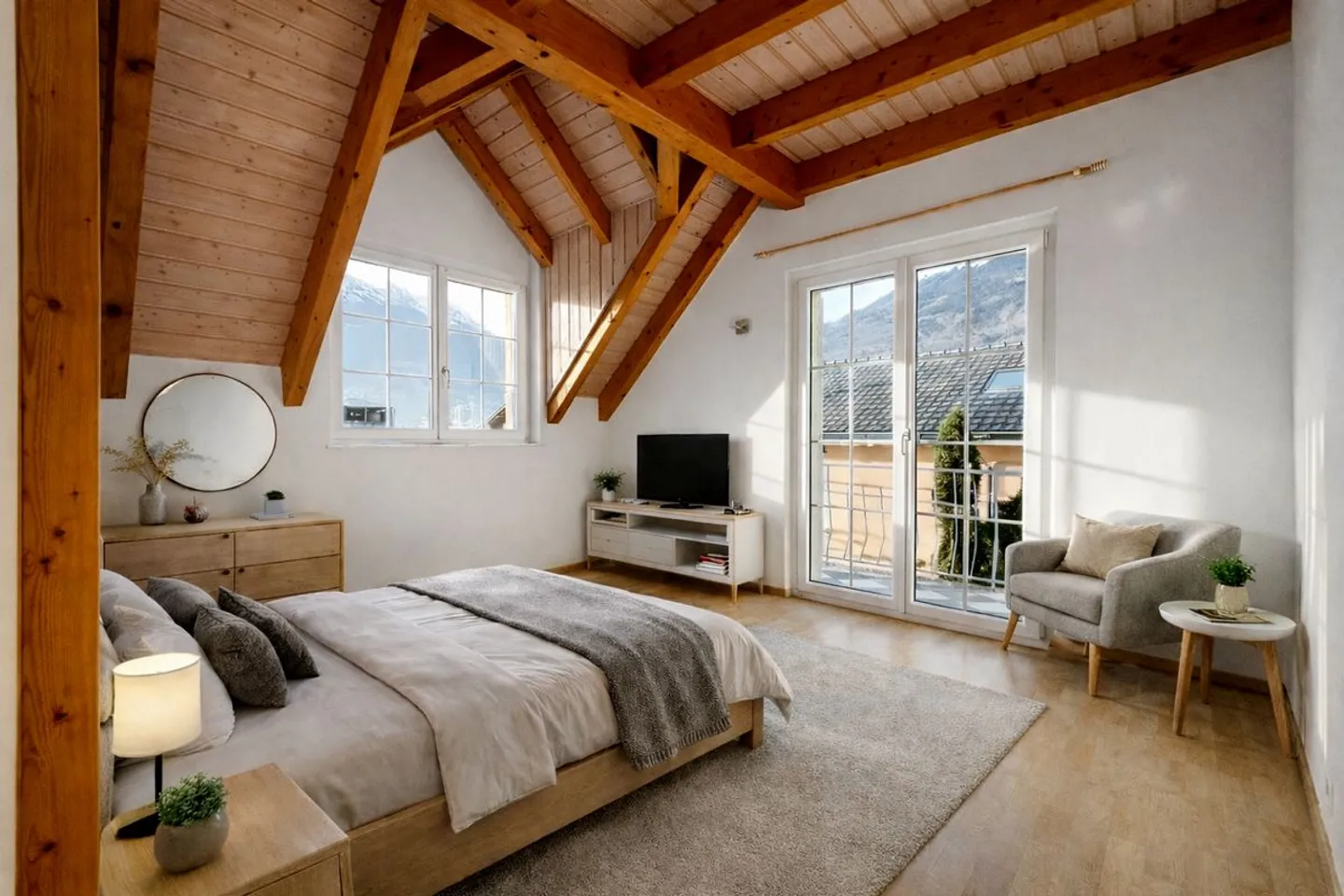 Wunderschönes Reihenhaus mit 4,5 Zimmern, privatem Garten und Kamin. - Foto 8 von 13