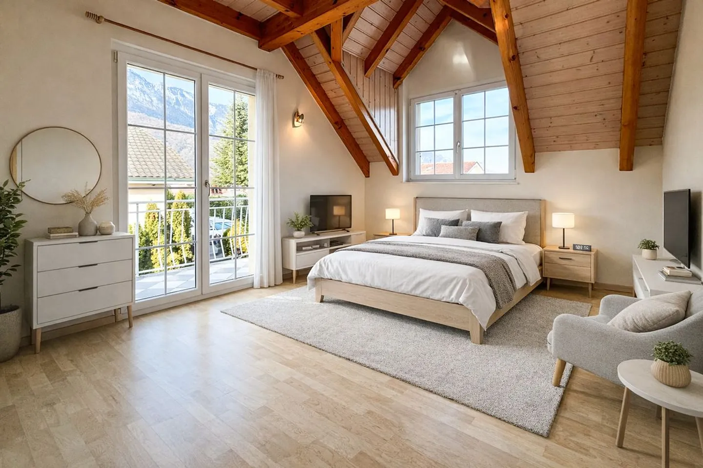 Wunderschönes Reihenhaus mit 4,5 Zimmern, privatem Garten und Kamin. - Foto 7 von 13