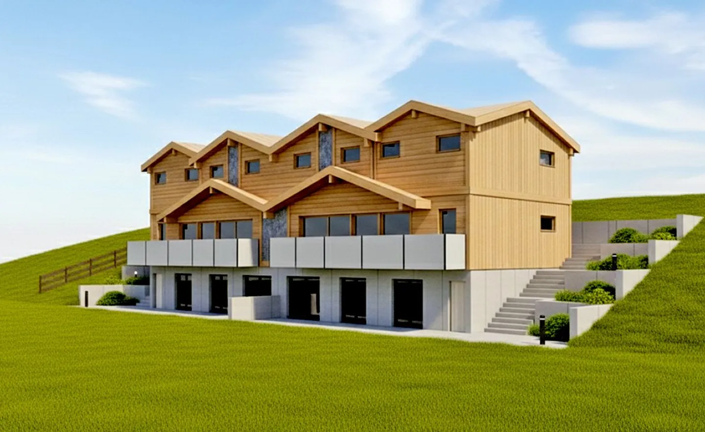 Grundstück mit atemberaubender Aussicht für 2 Doppelhaushälften mit gültiger Baugenehmigung! - Foto 10 von 10