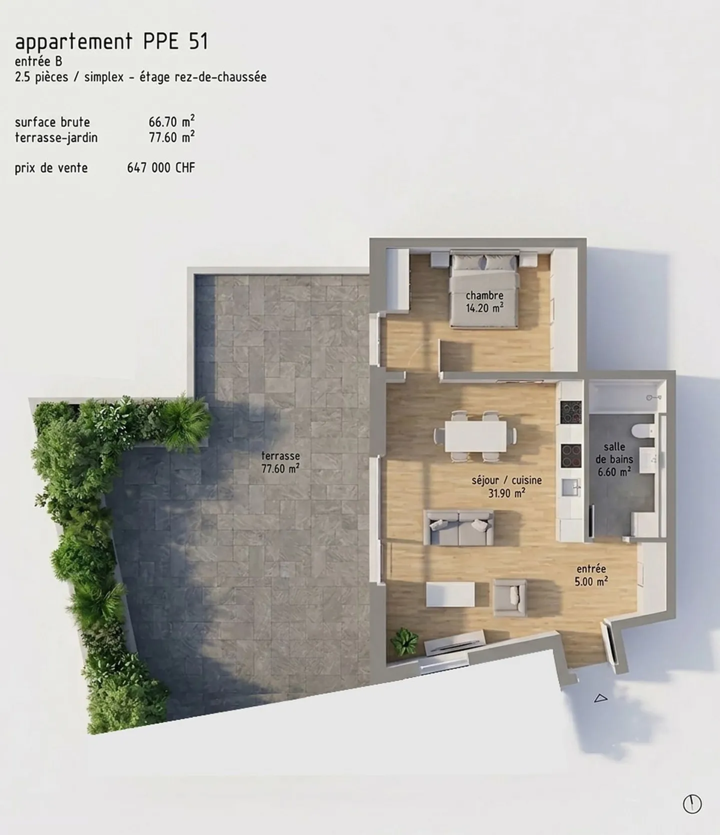Appartement Moderne avec Terrasse - Photo 9 sur 10