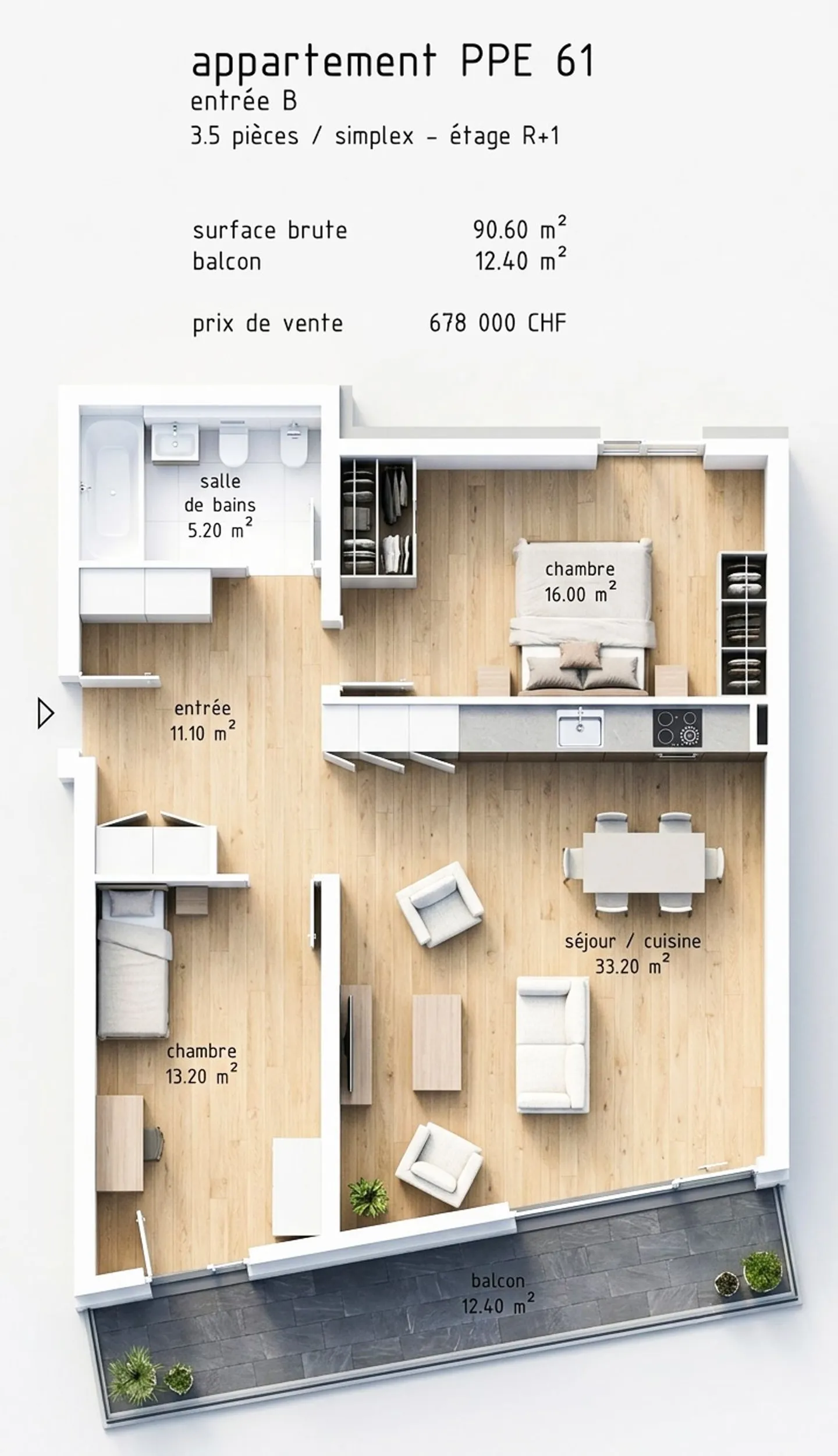 Appartement Moderne avec Terrasse - Photo 9 sur 10