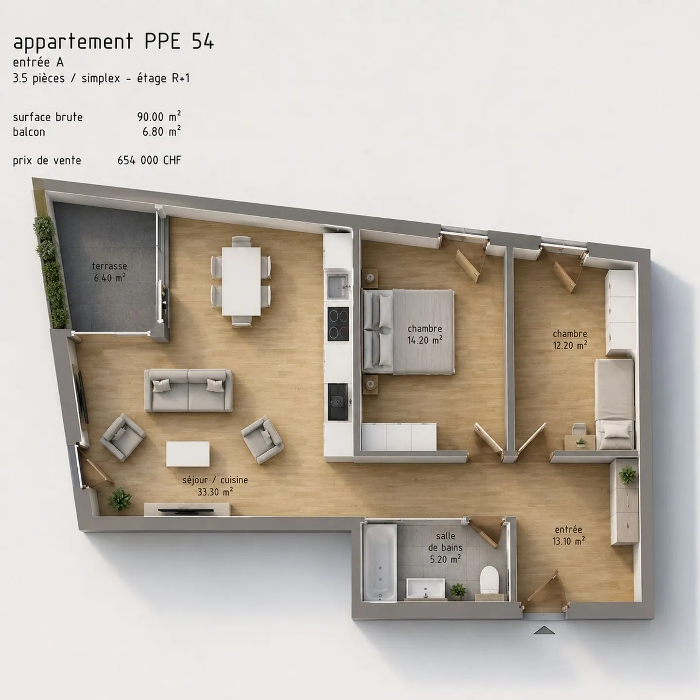 Appartement Moderne avec Terrasse - Photo 9 sur 10
