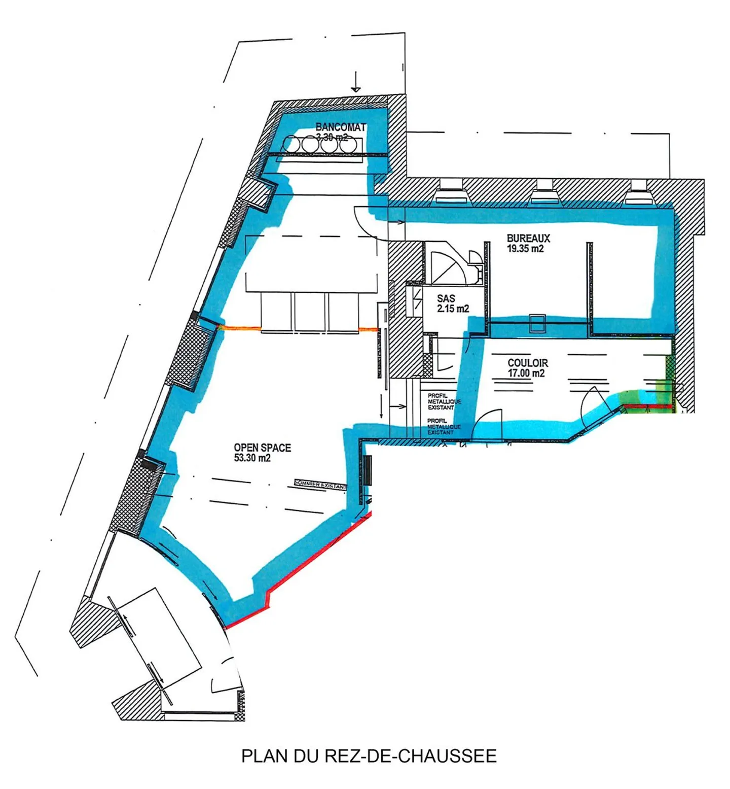 Büro in einem ideal im Stadtzentrum von Monthey gelegenen Geschäftsgebäude. - Foto 13 von 13