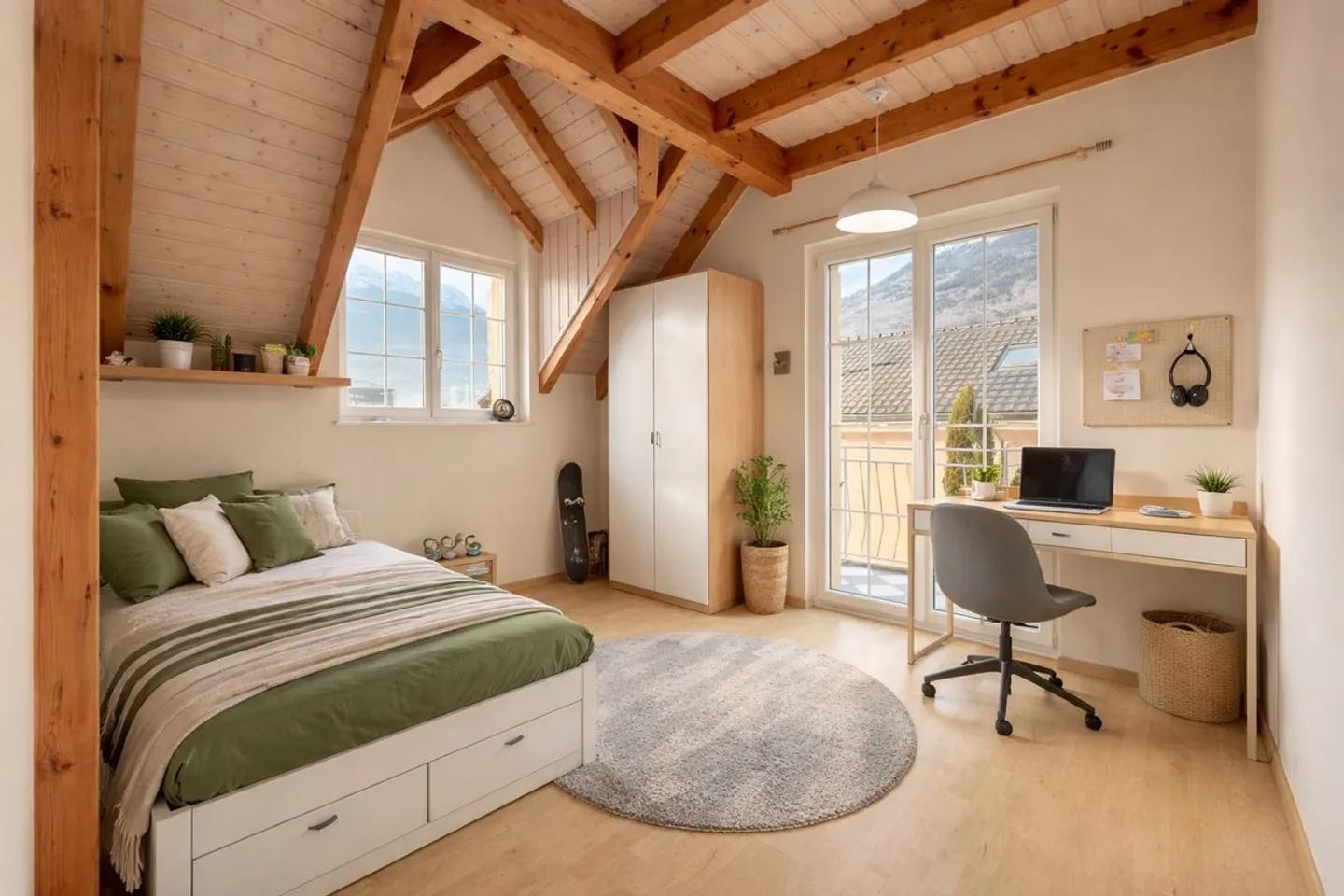 Splendida casa adiacente di 4,5 stanze con giardino privato e camino. - Foto 6 di 13