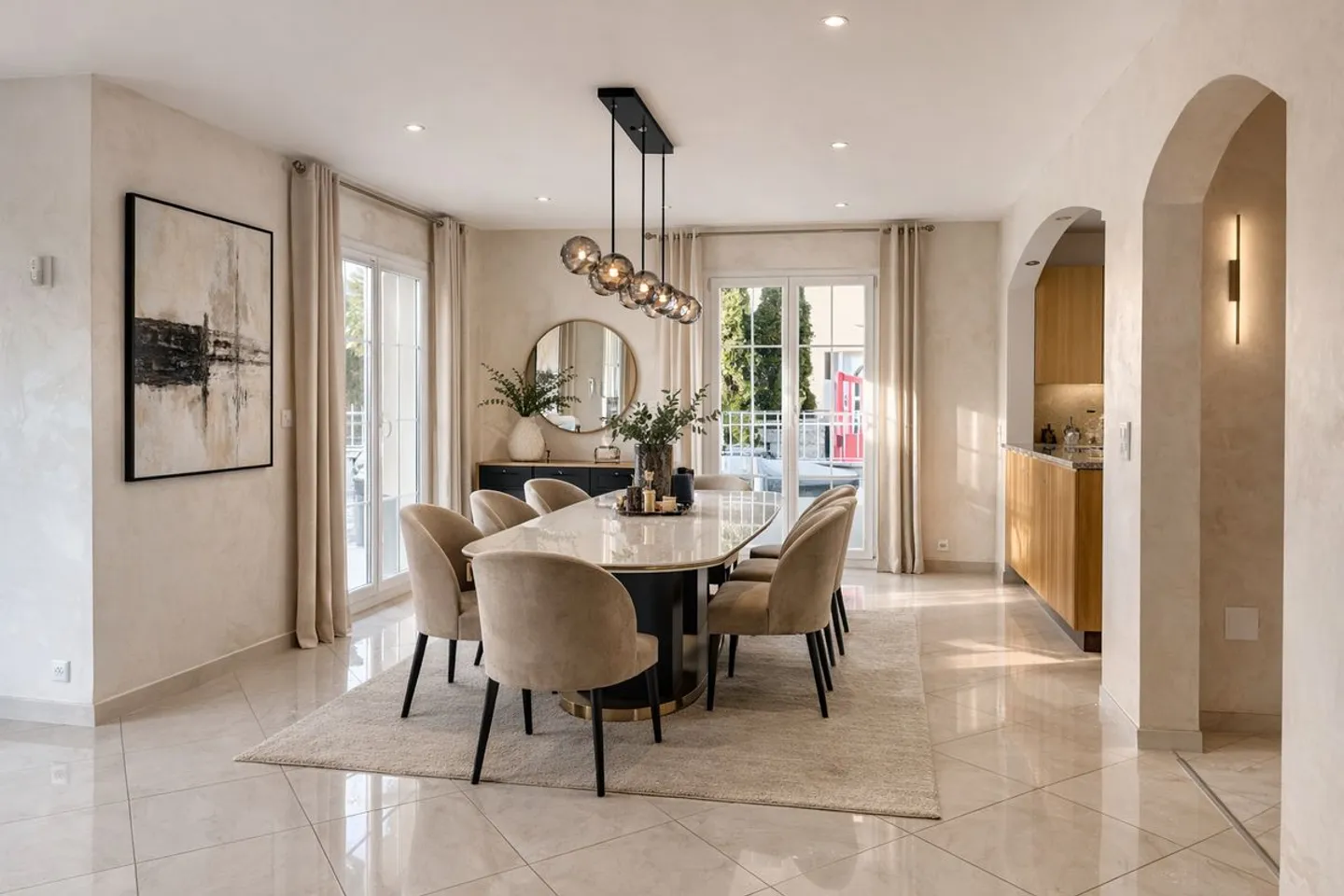 Splendida casa adiacente di 4,5 stanze con giardino privato e camino. - Foto 4 di 13