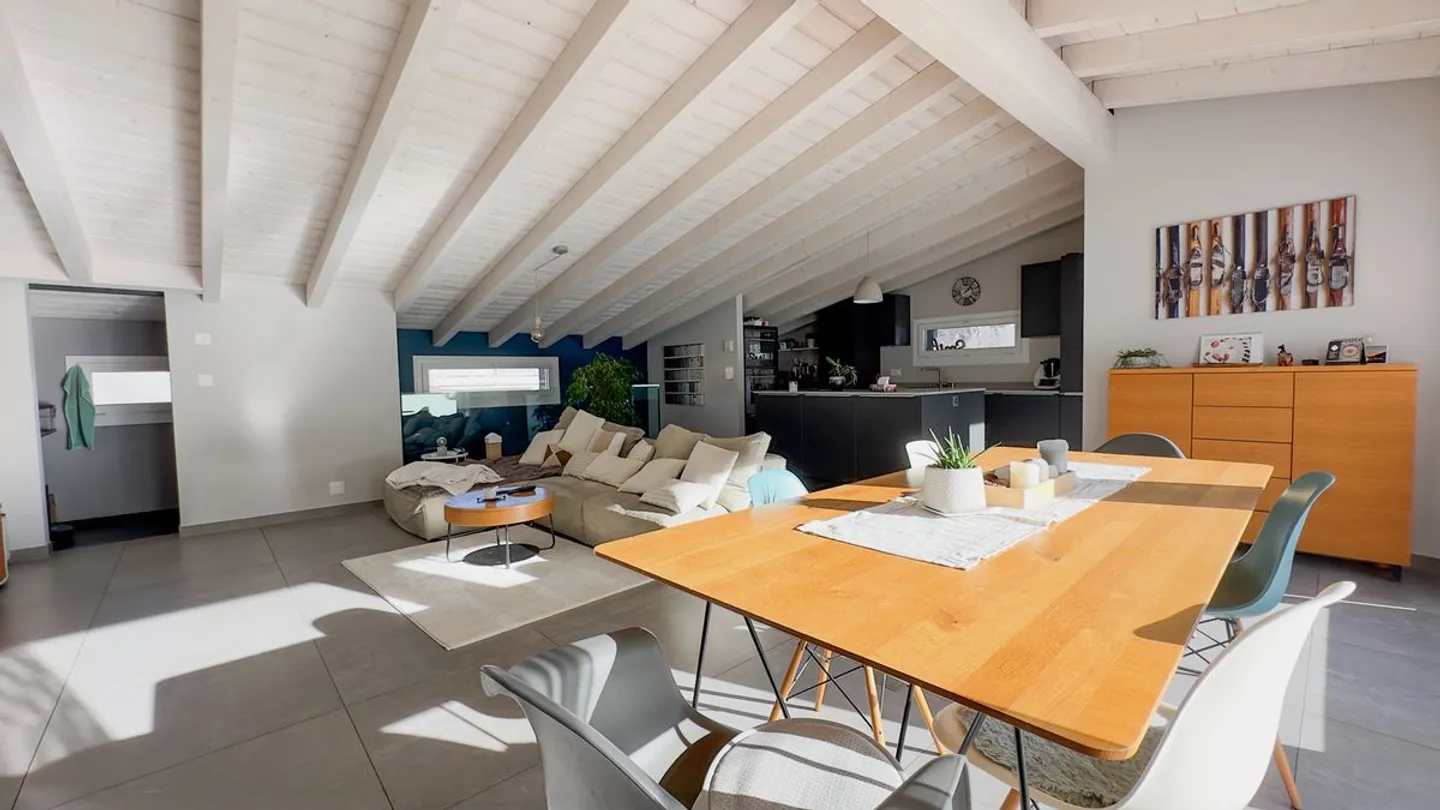 Magnifique duplex de 5,5 pièces, au dernier étage avec très grande terrasse ! - Foto 6 di 13