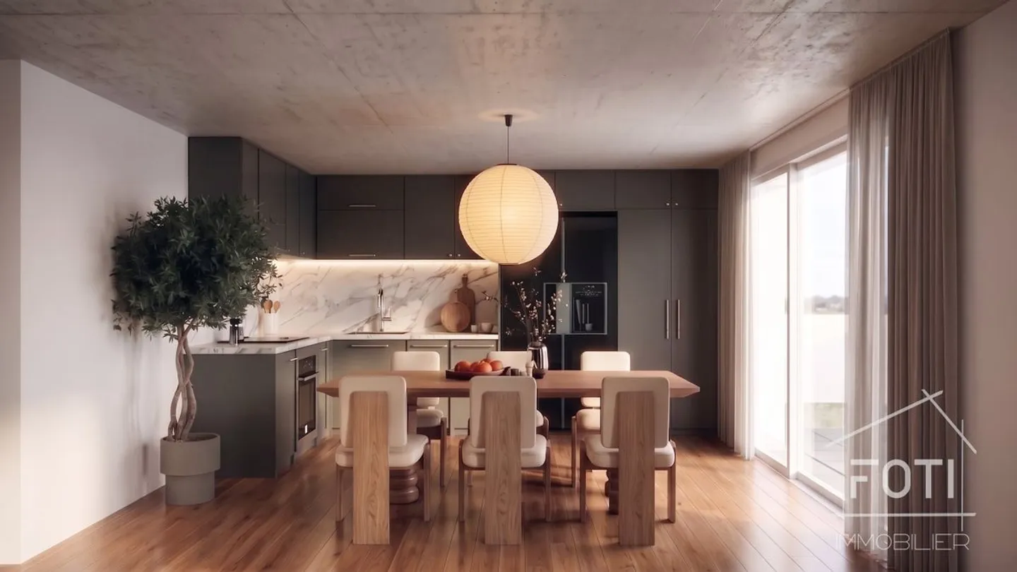 Beau 4,5 pièces dans les combles avec sous-sol et garage double. - Photo 2 sur 10