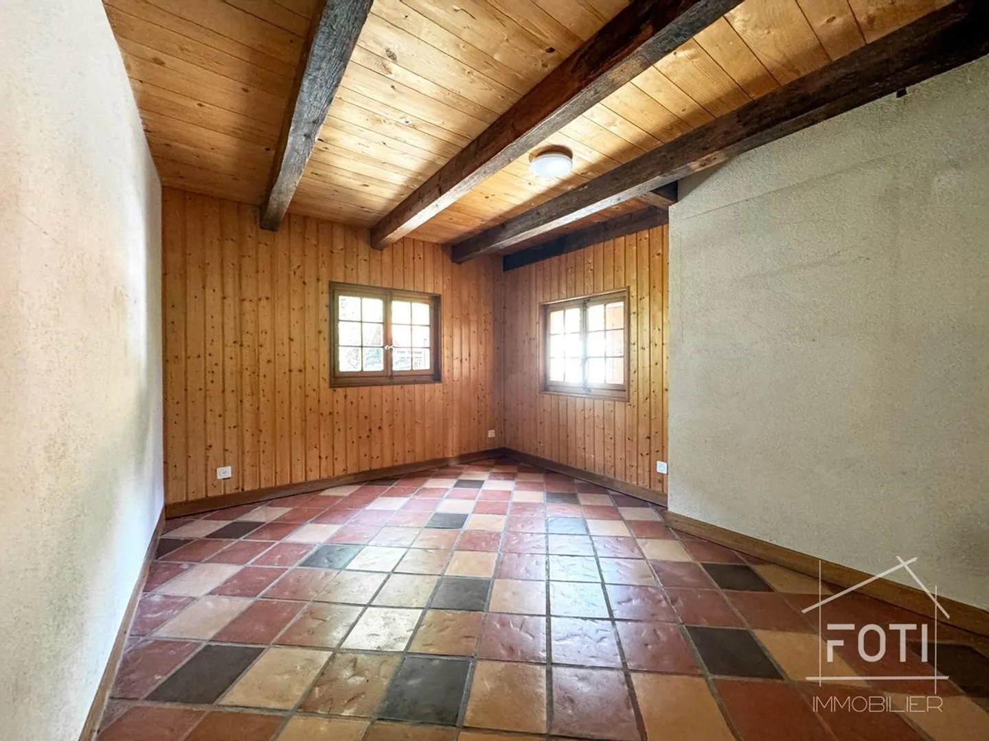 Maison villageoise à Villeneuve - Immeuble de rendement avec 3 appartements - Foto 12 von 13