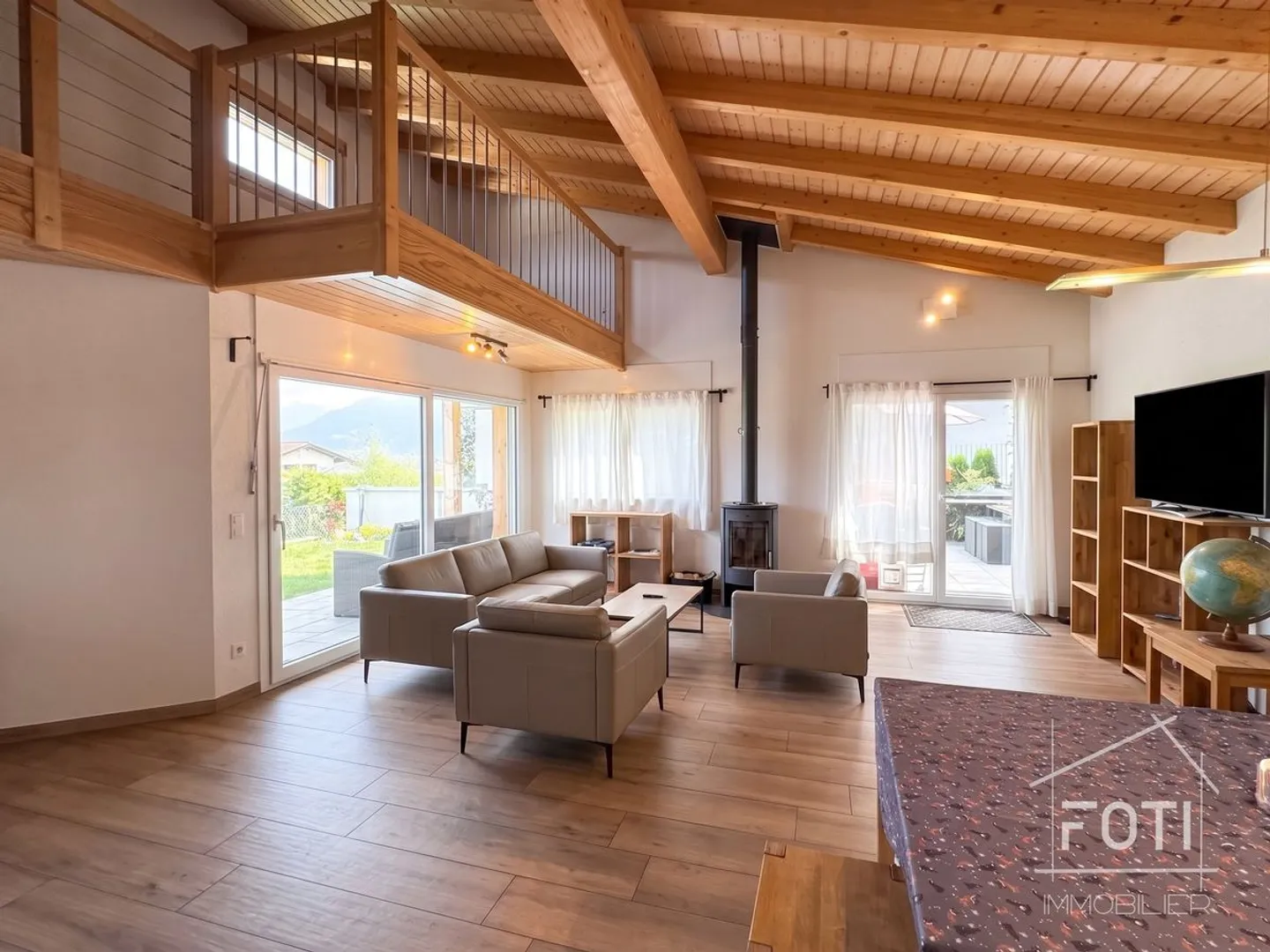 Charmante maison de 4.5 pièces avec vue panoramique à Vouvry - Foto 6 di 13