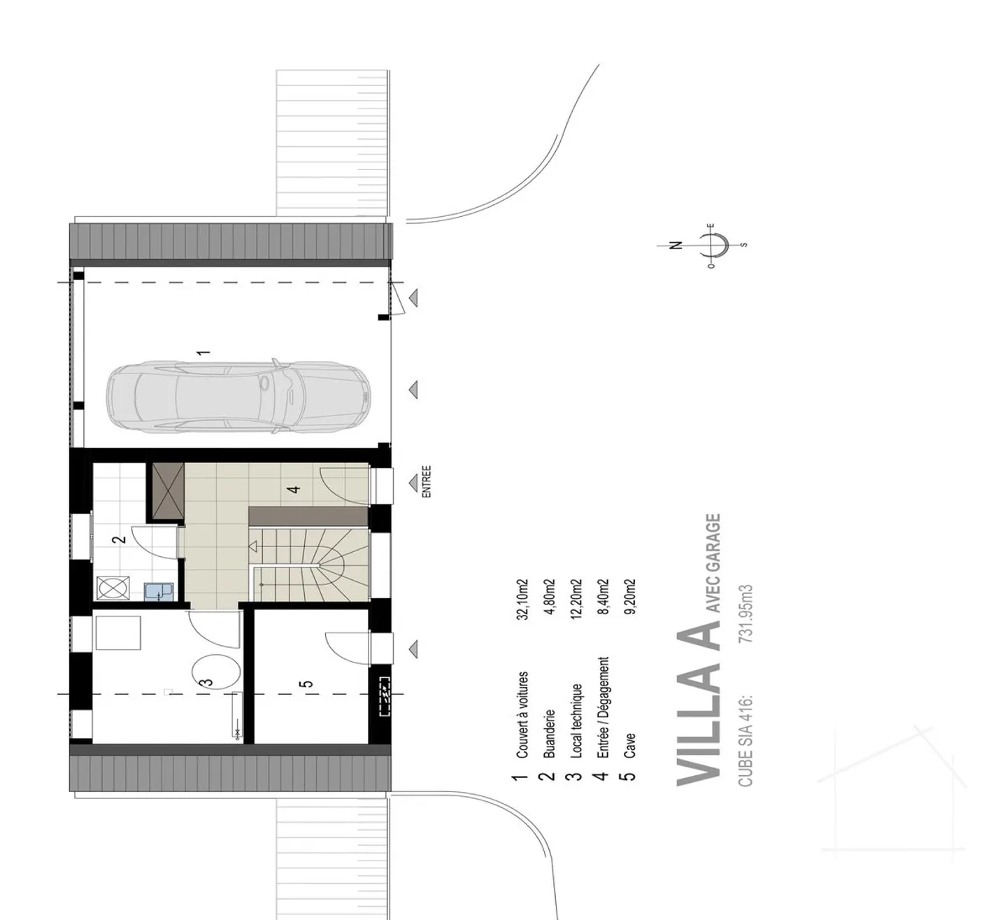 NEUE 4,5-Zimmer-Einfamilienvilla mit schönem Blick auf die Ebene. - Foto 11 von 13