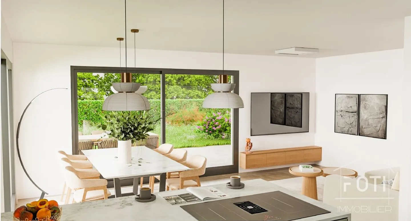 New semi-detached villa with 5.5 rooms, garage and garden - Collombey-Muraz - Photo 3 of 5