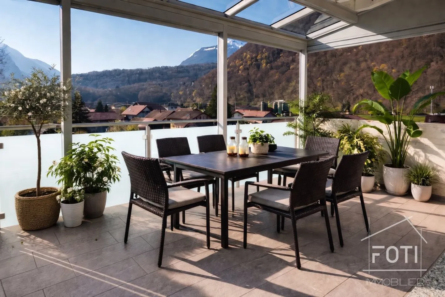 Beautiful penthouse with large balcony and view - Massongex - Photo 4 of 13