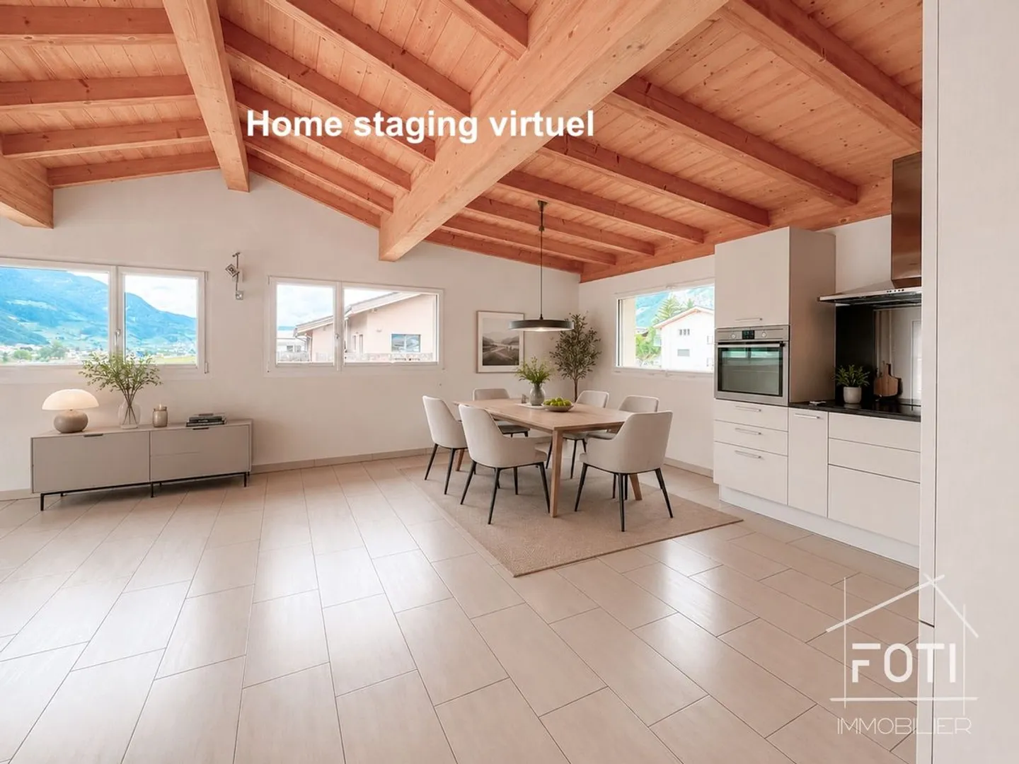 Beautiful penthouse with terrace and view in St-Pierre-de-Clages - Photo 10 of 13
