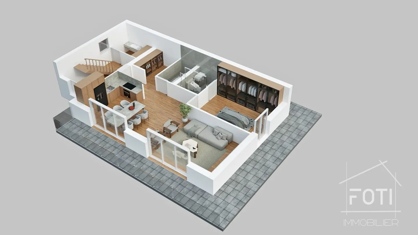 Grande chalet di 5,5 stanze con seminterrato e garage doppio, su piano con tutte le finiture a discrezione dell'acquirente. - Foto 10 di 10