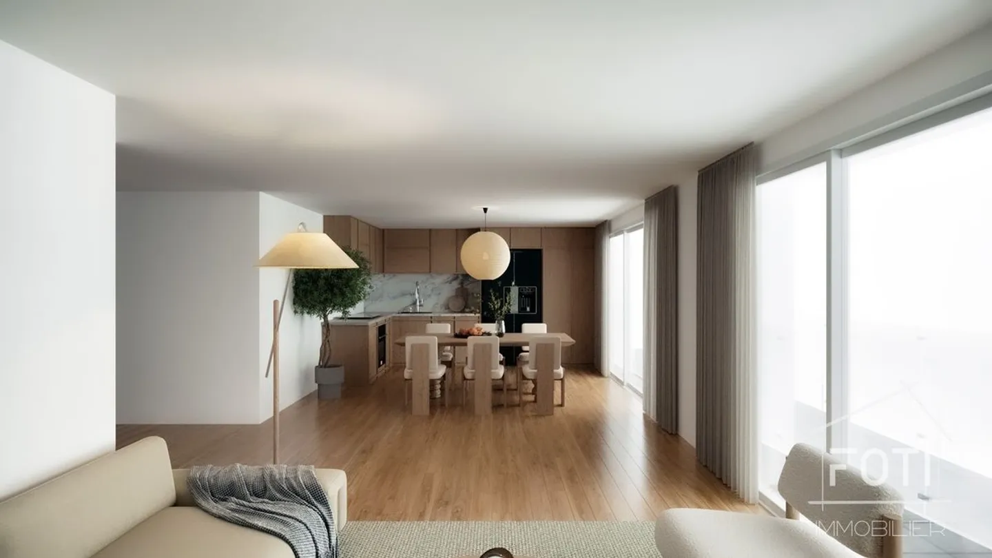 4.5-room apartment in the attic with basement and double garage. - Photo 3 of 13
