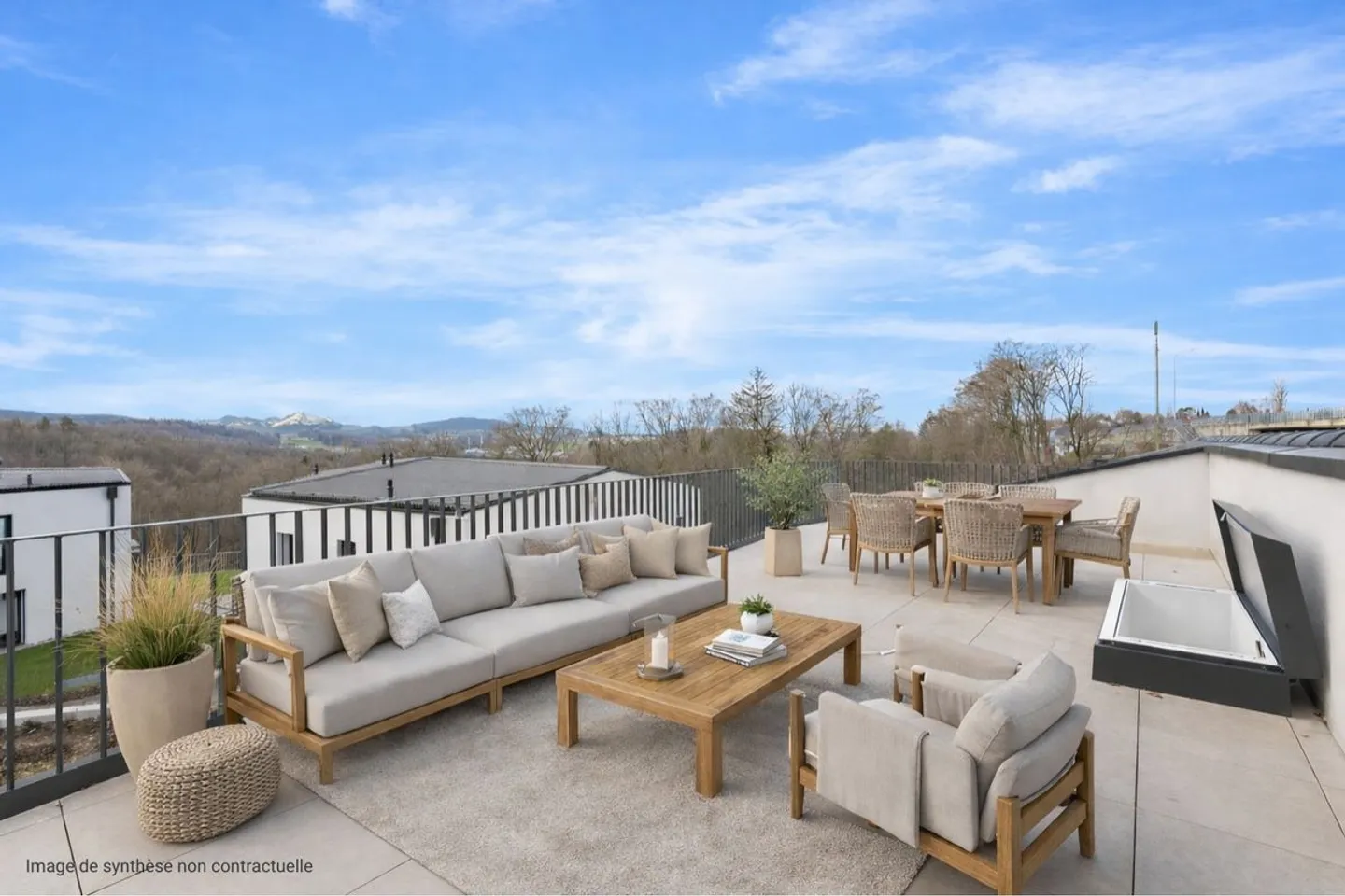 Discover an exceptional apartment, combining comfort, space, and breathtaking views of the Alps. - Photo 1 of 13