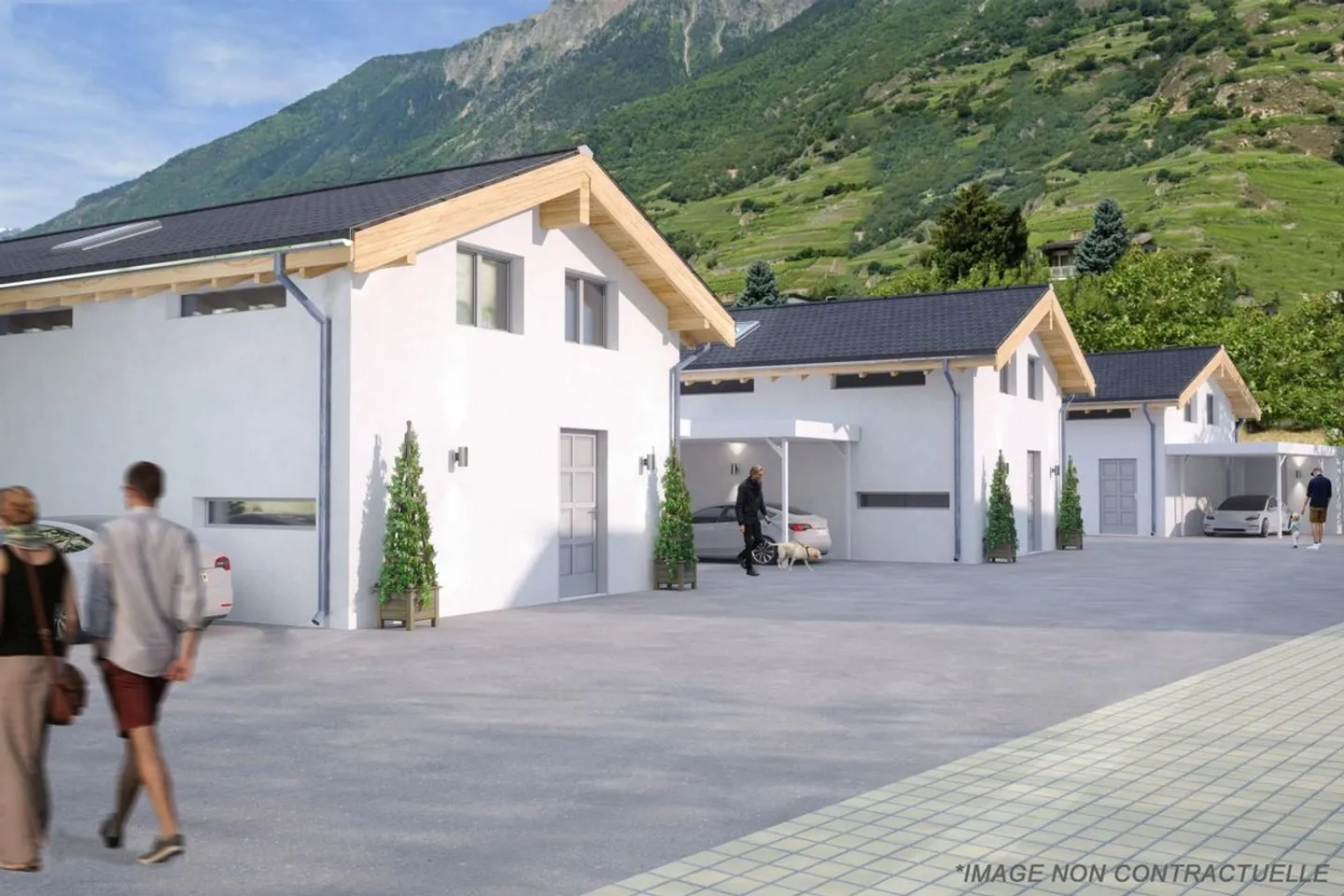 Villa contemporanea a Fully: Un ambiente di vita idilliaco - Lotto C - Foto 2 di 13