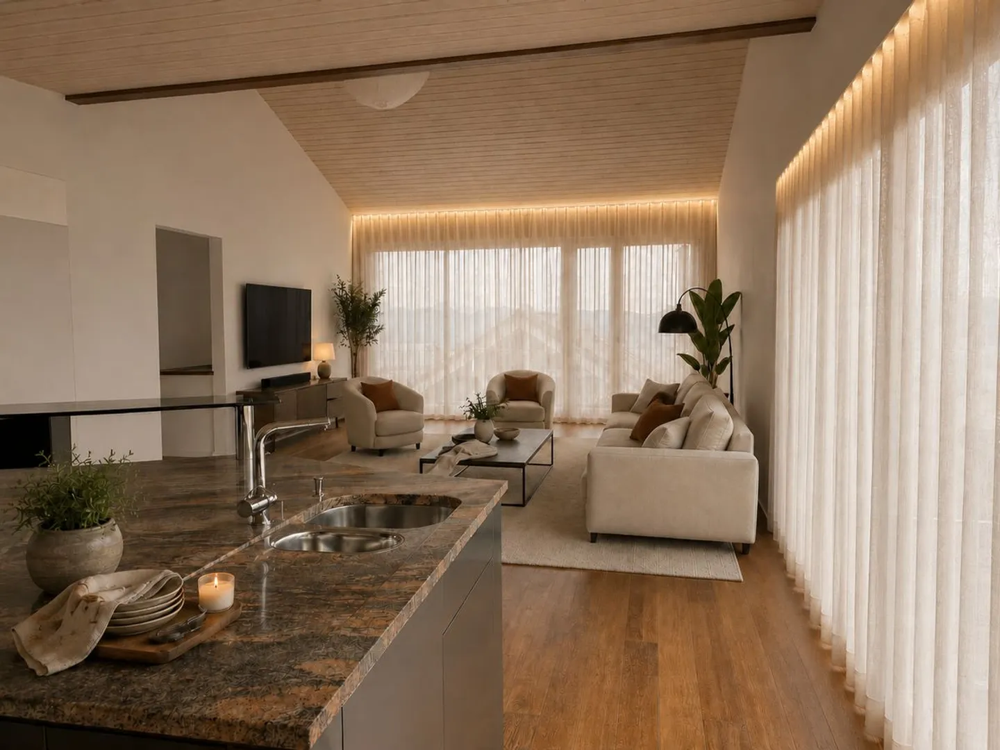 Light and volumes - An exceptional villa facing Lake Geneva - Photo 3 of 13