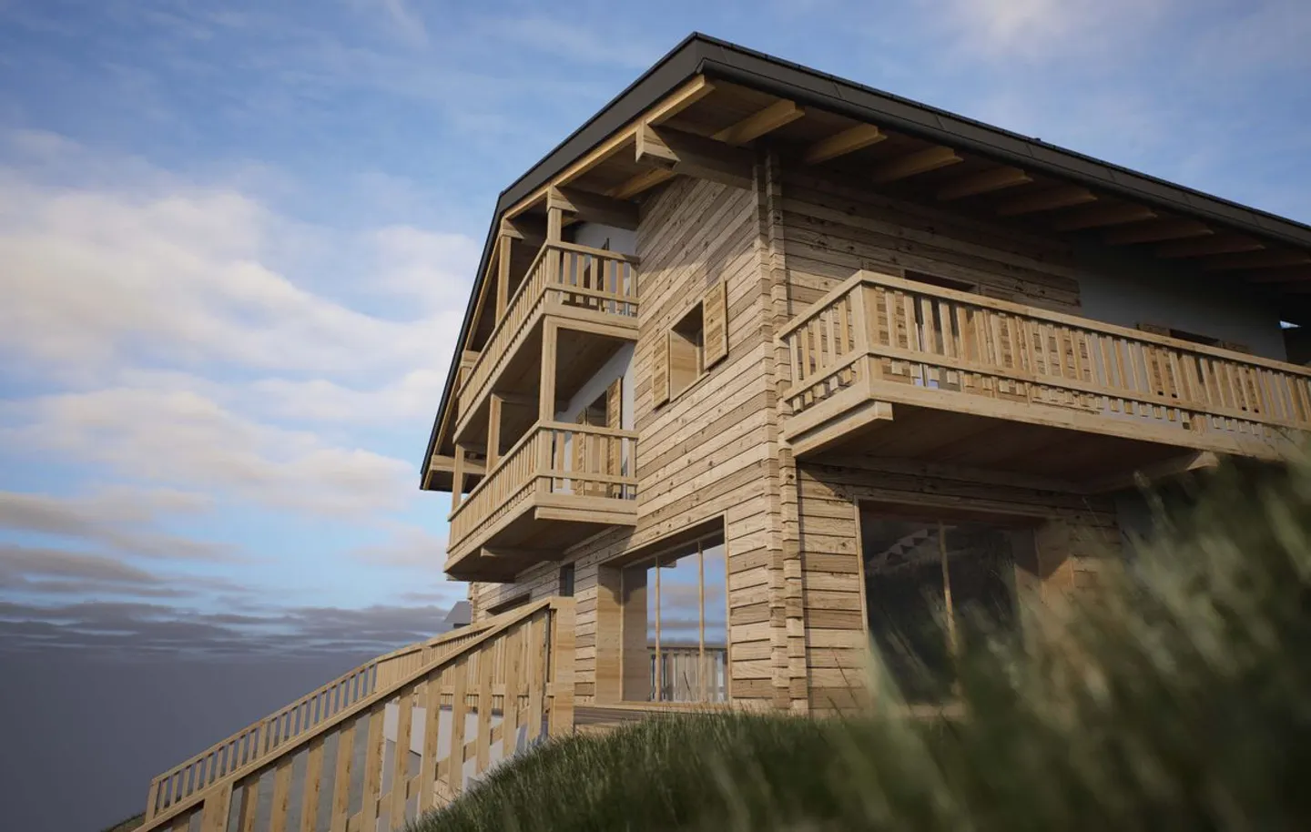Mase - Project of a chalet with 3 apartments with building permit in force - Photo 4 of 6