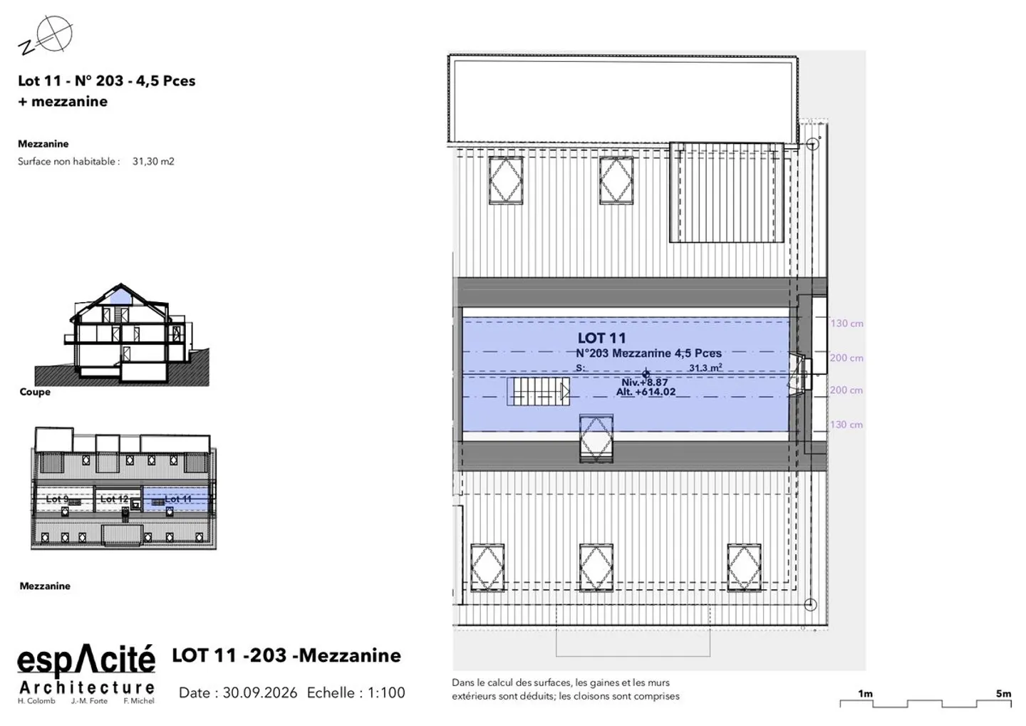 Lot n°11 - New 4.5-room apartment + mezzanine in the heart of Cheseaux-sur-Lausanne - Photo 7 of 13