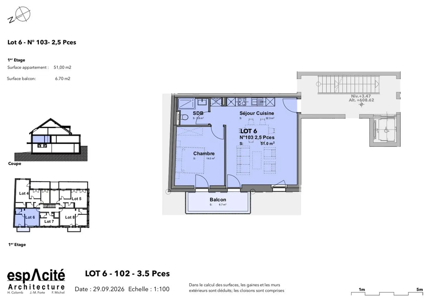 Los Nr. 6 - Neue 2,5-Zimmer-Wohnung im Herzen von Cheseaux-sur-Lausanne - Foto 6 von 13