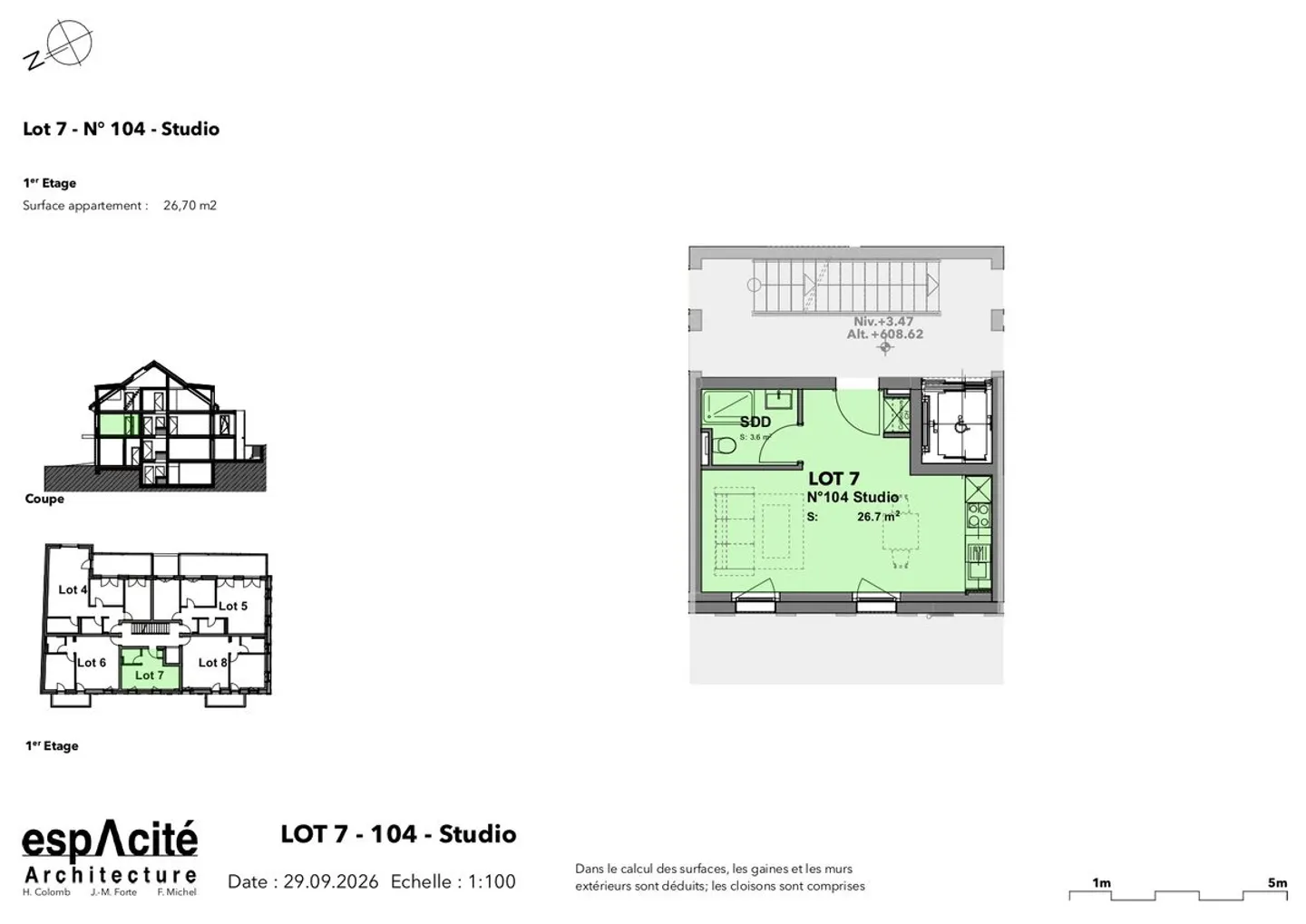 Lot No. 7 - A new studio in the heart of Cheseaux-sur-Lausanne - Photo 6 of 13