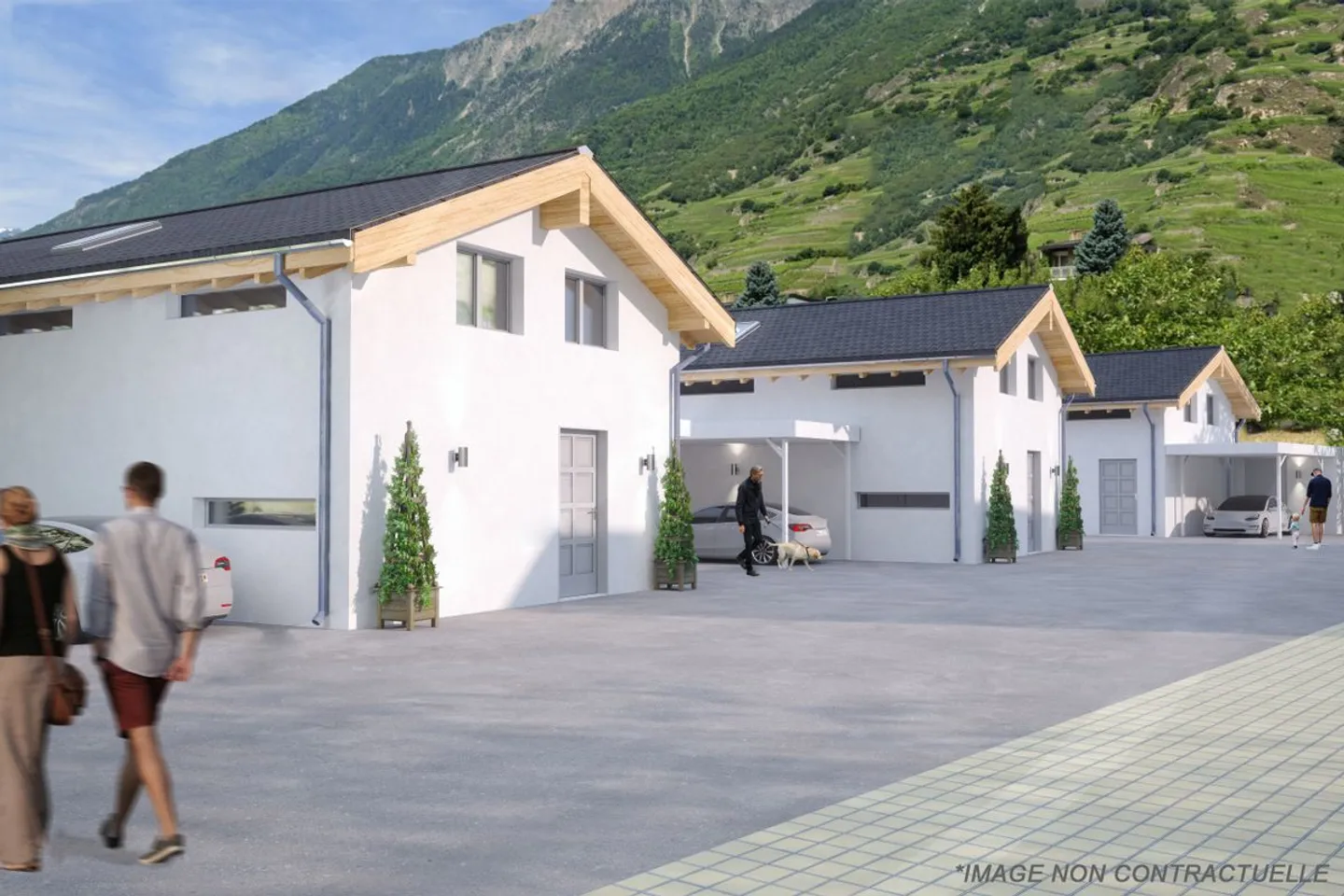 Villa contemporanea a Fully: Un ambiente di vita idilliaco - Lotto C - Foto 11 di 13