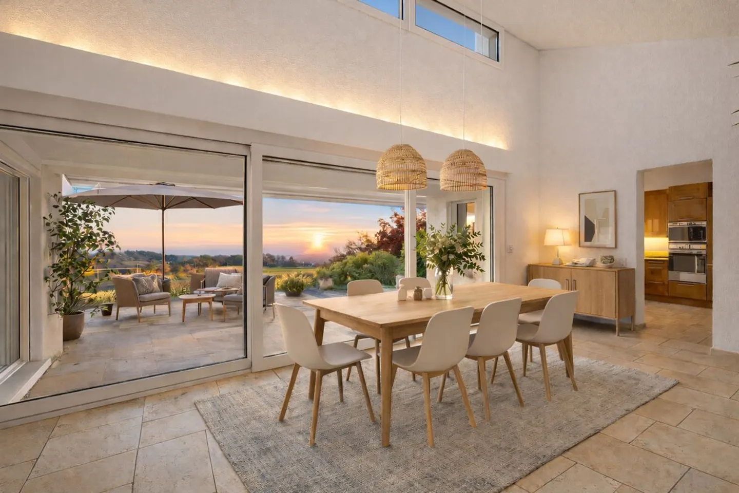 Panorama eccezionale e possibilità di ampliamento per questa villa familiare alle porte di Genolier - Foto 1 di 13