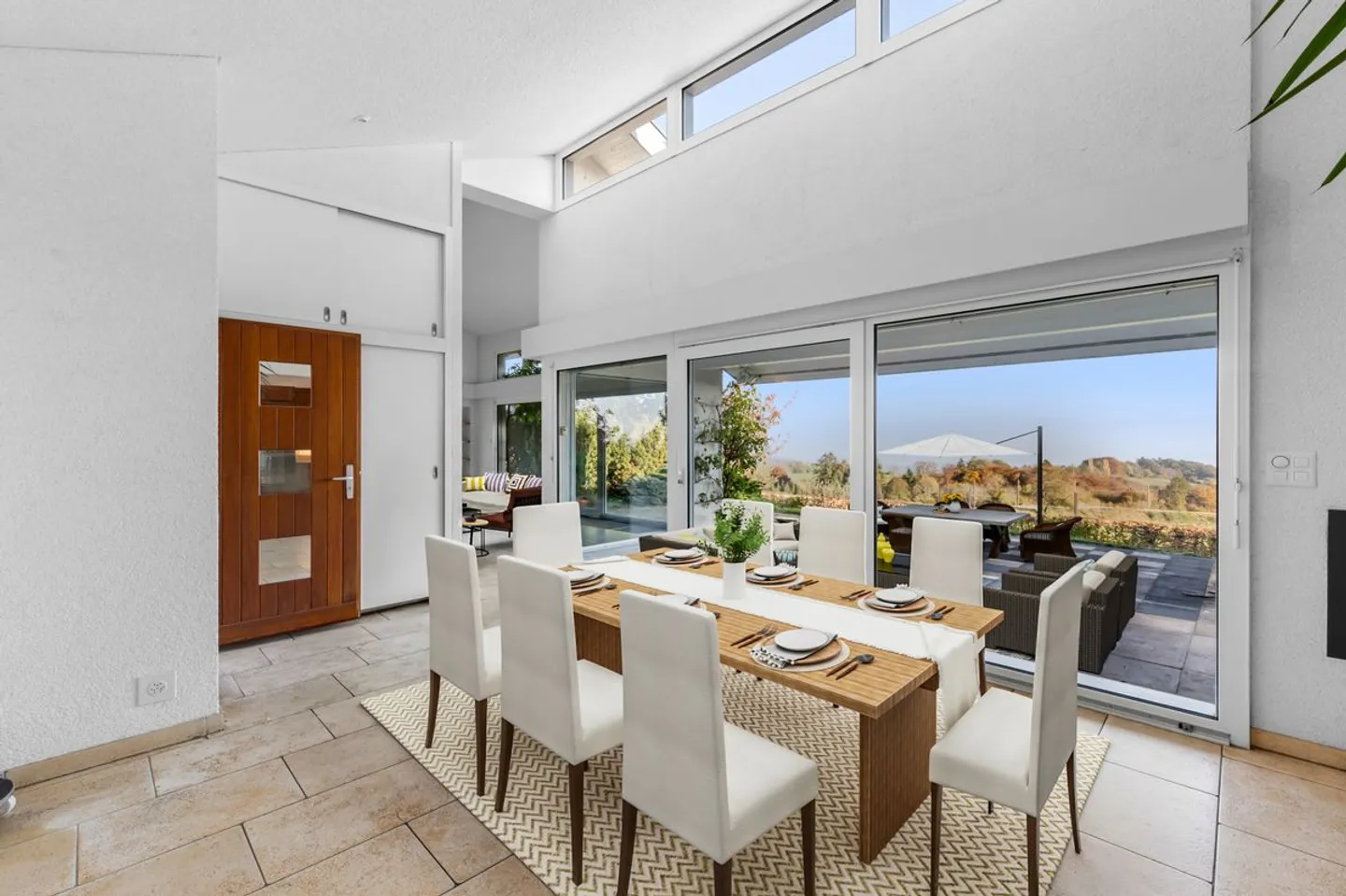 Panorama eccezionale e prospettive di ampliamento per questa villa familiare alle porte di Genolier - Foto 7 di 13