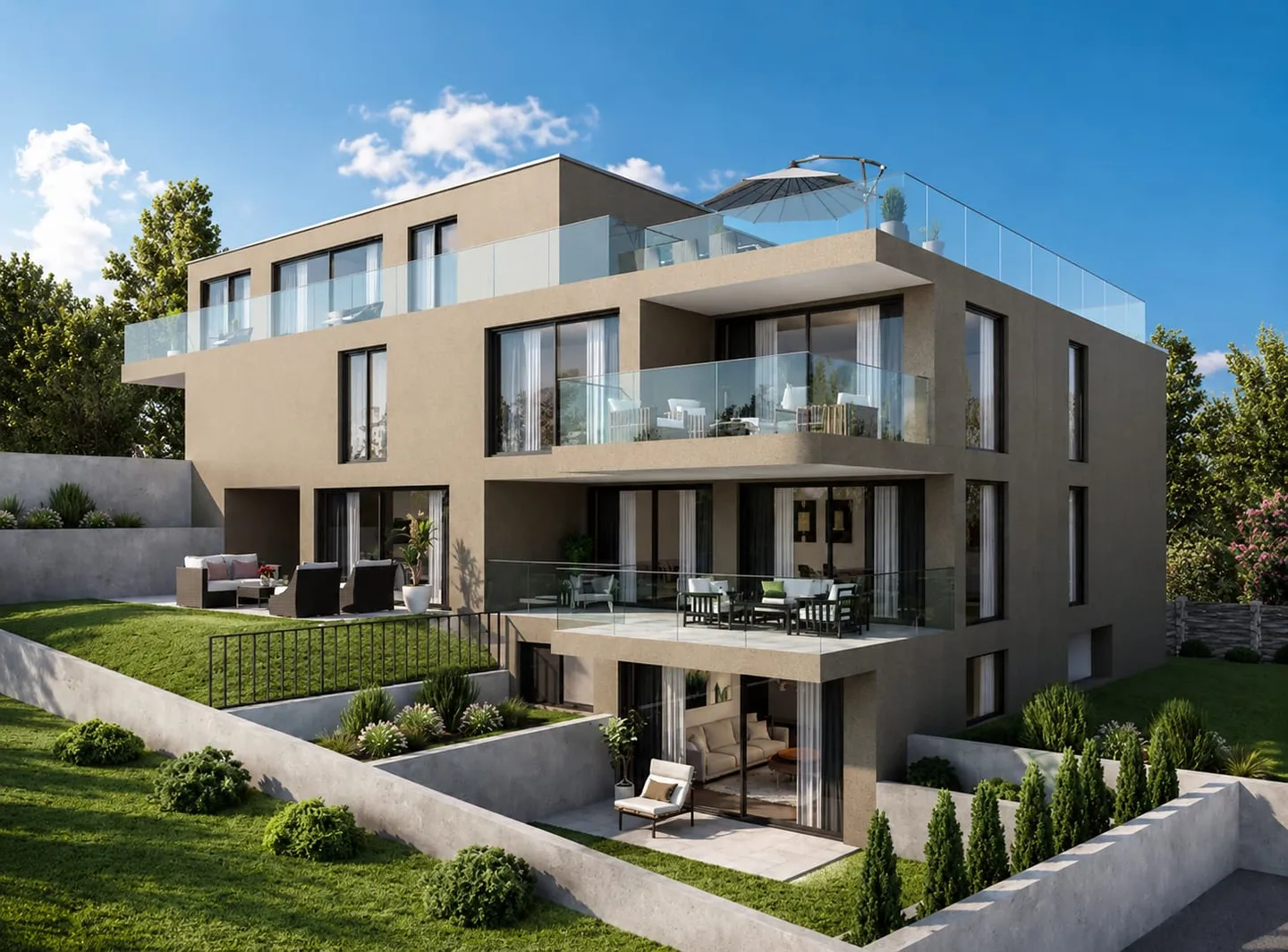 Exklusives Gartenapartment in Böttstein - Foto 1 von 5