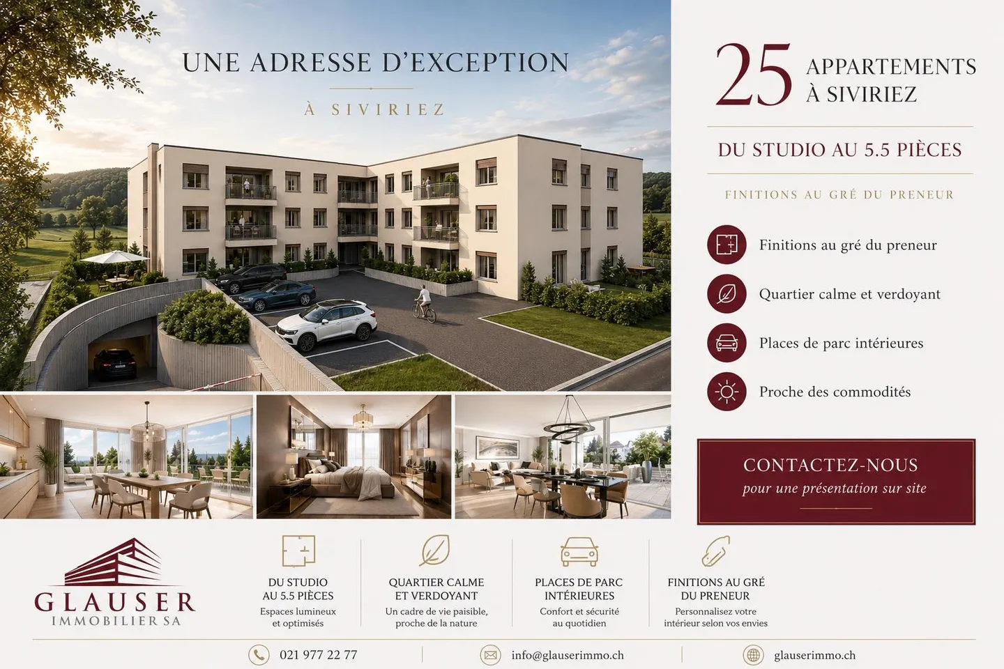 5.5 pièces neuf | Centre de Siviriez - Photo 1 sur 6