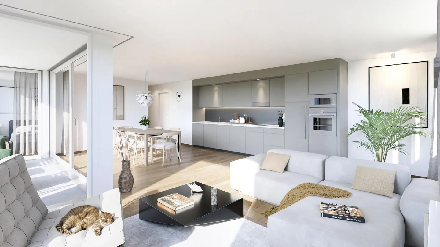 3,5 stanze nuove | Centro del villaggio - Foto 6 di 8